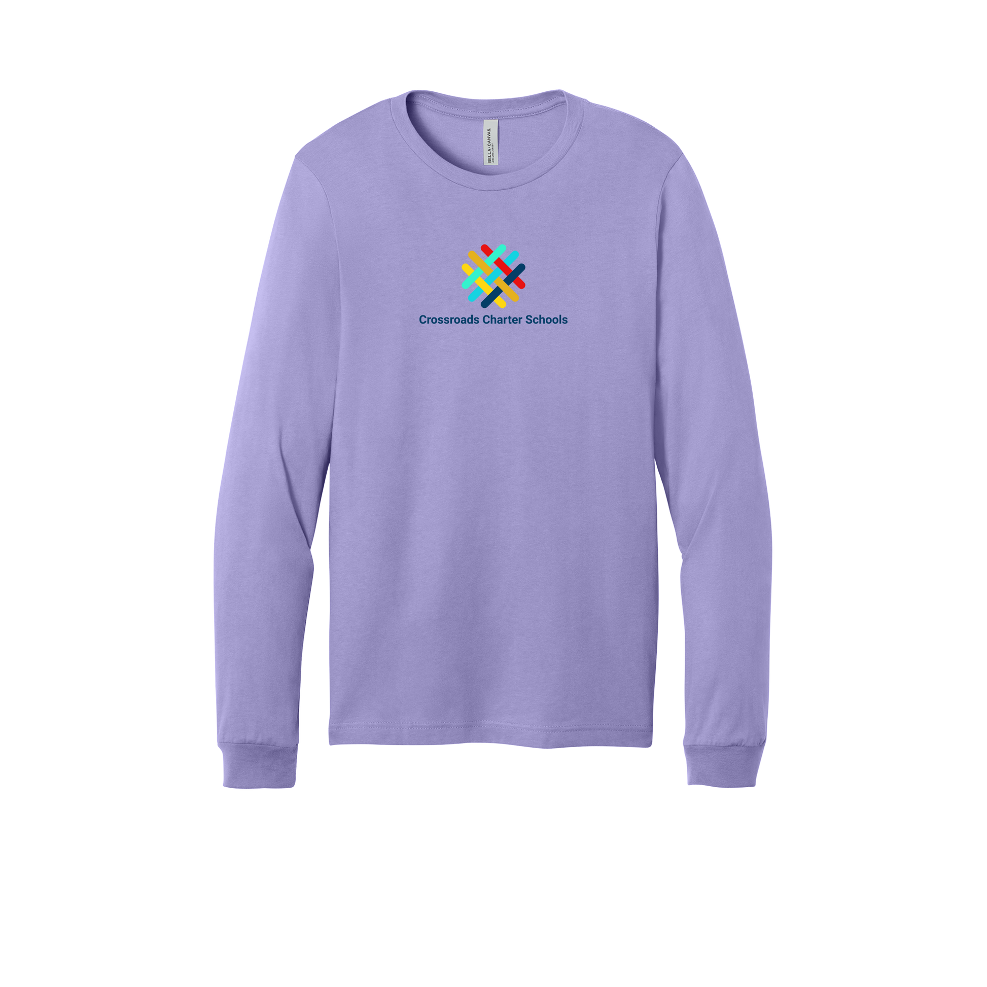 crossroadsschoolskc-all-season-long-sleeve-tee-dtf-front-3501-darklavender-flat-front