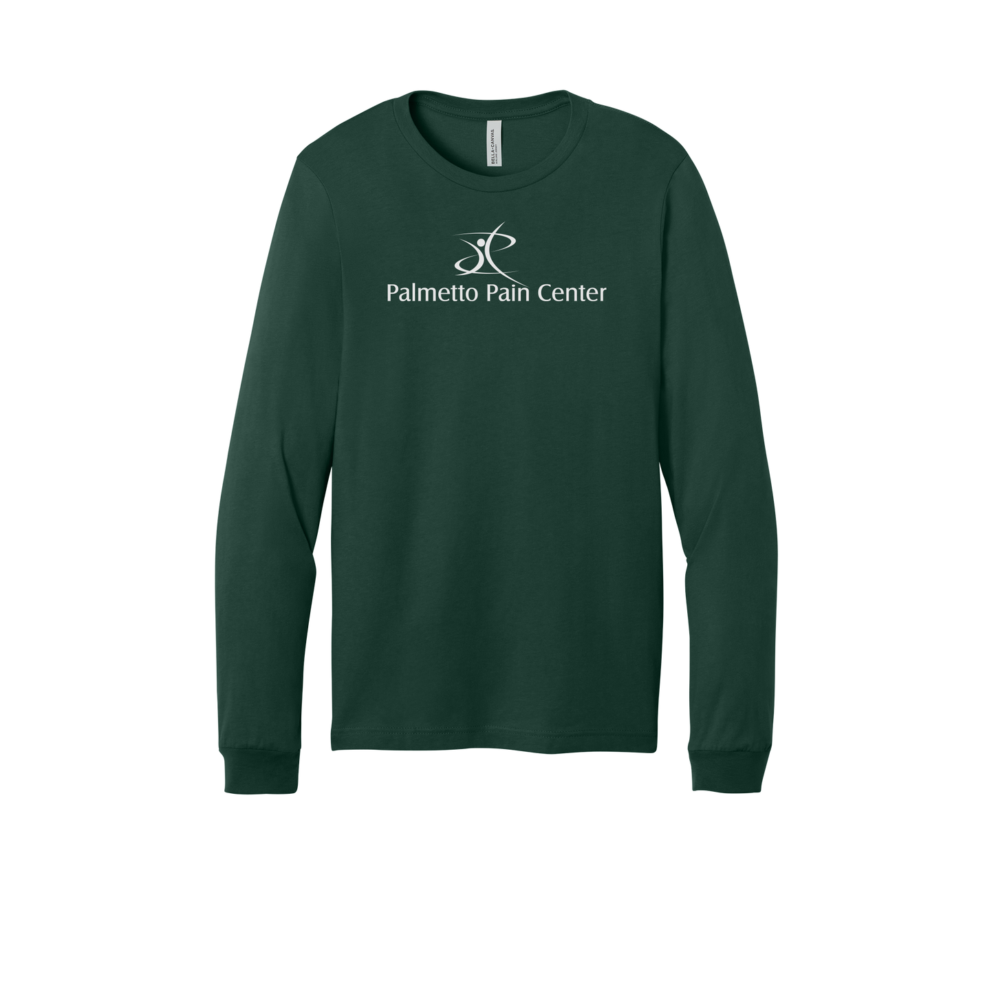 palmetto-pain-center-all-season-medical-long-sleeve-tee-dtf-front-3501-forest-flat-front