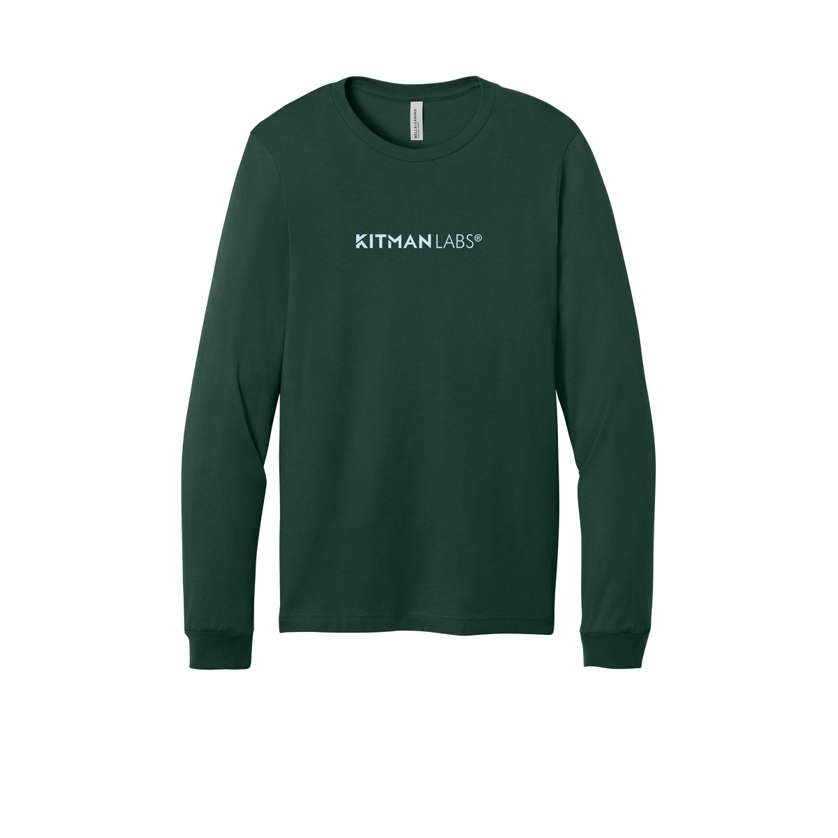 kitmanlabs-all-season-long-sleeve-tee-dtf-front-3501-forest-flat-front
