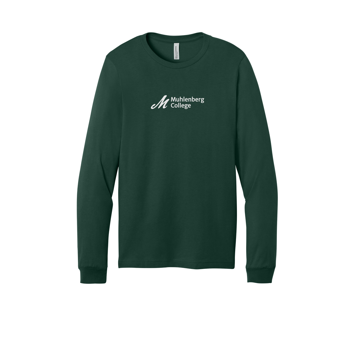 muhlenberg-all-season-long-sleeve-tee-dtf-front-3501-forest-flat-front