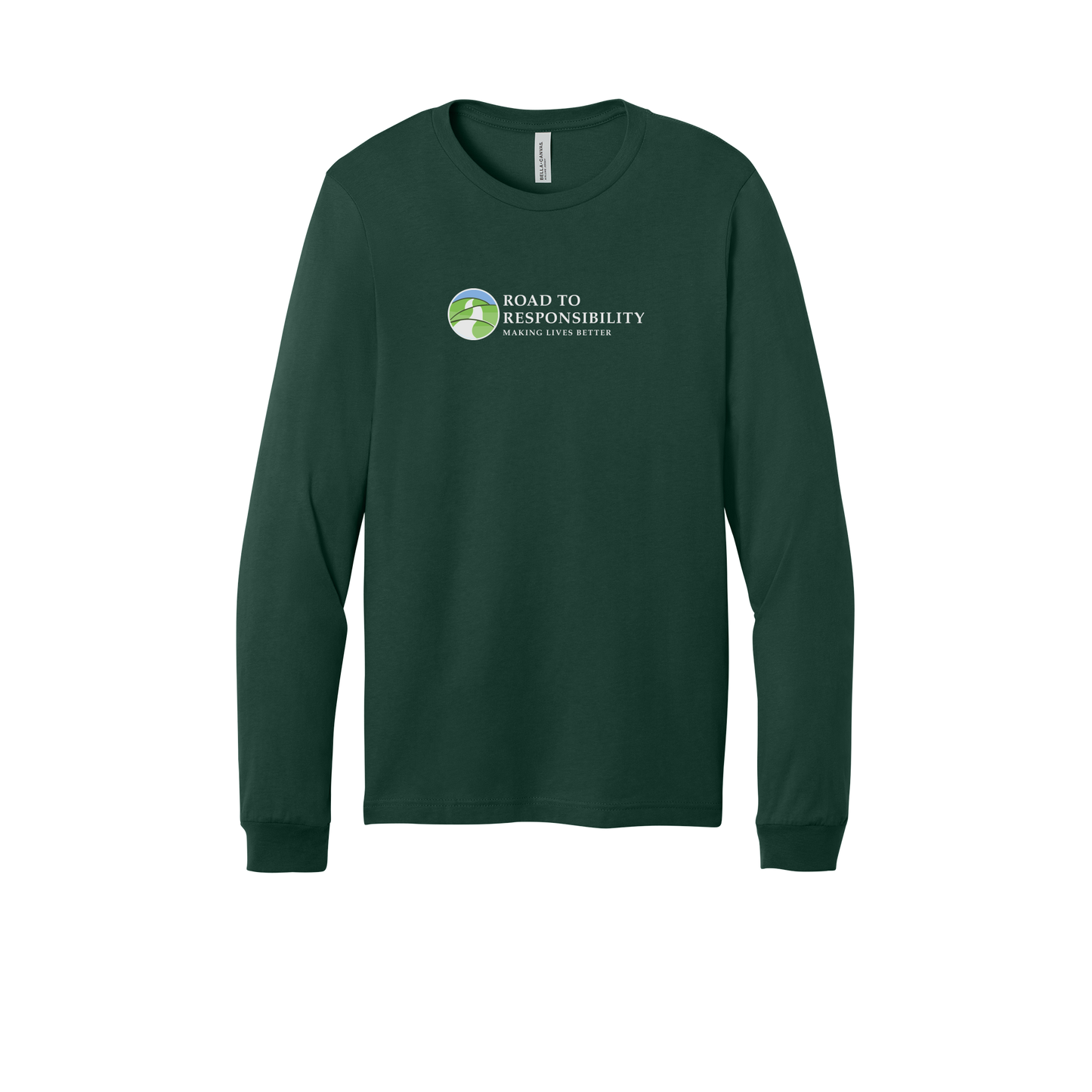 roadtoresponsibility-all-season-long-sleeve-tee-dtf-front-3501-forest-flat-front