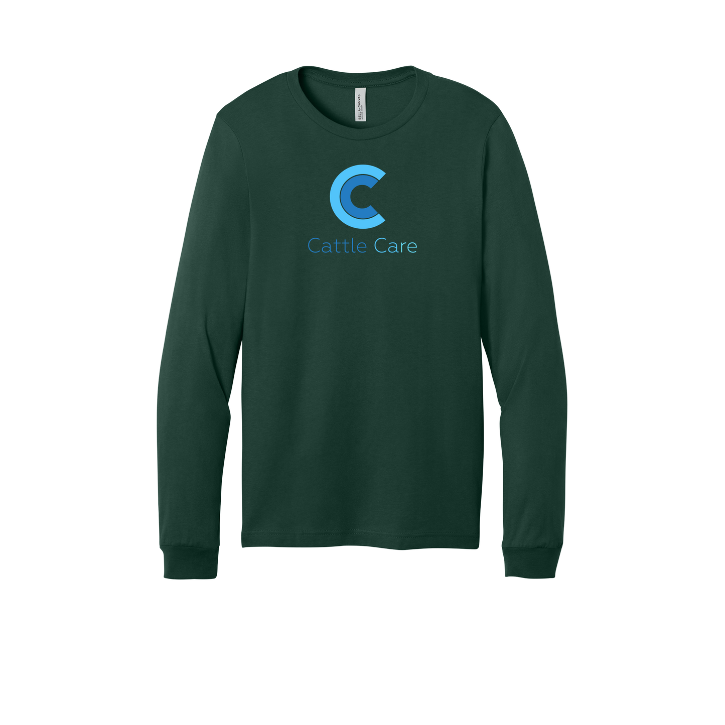 cattle-care-all-season-long-sleeve-tee-dtf-front-3501-forest-flat-front
