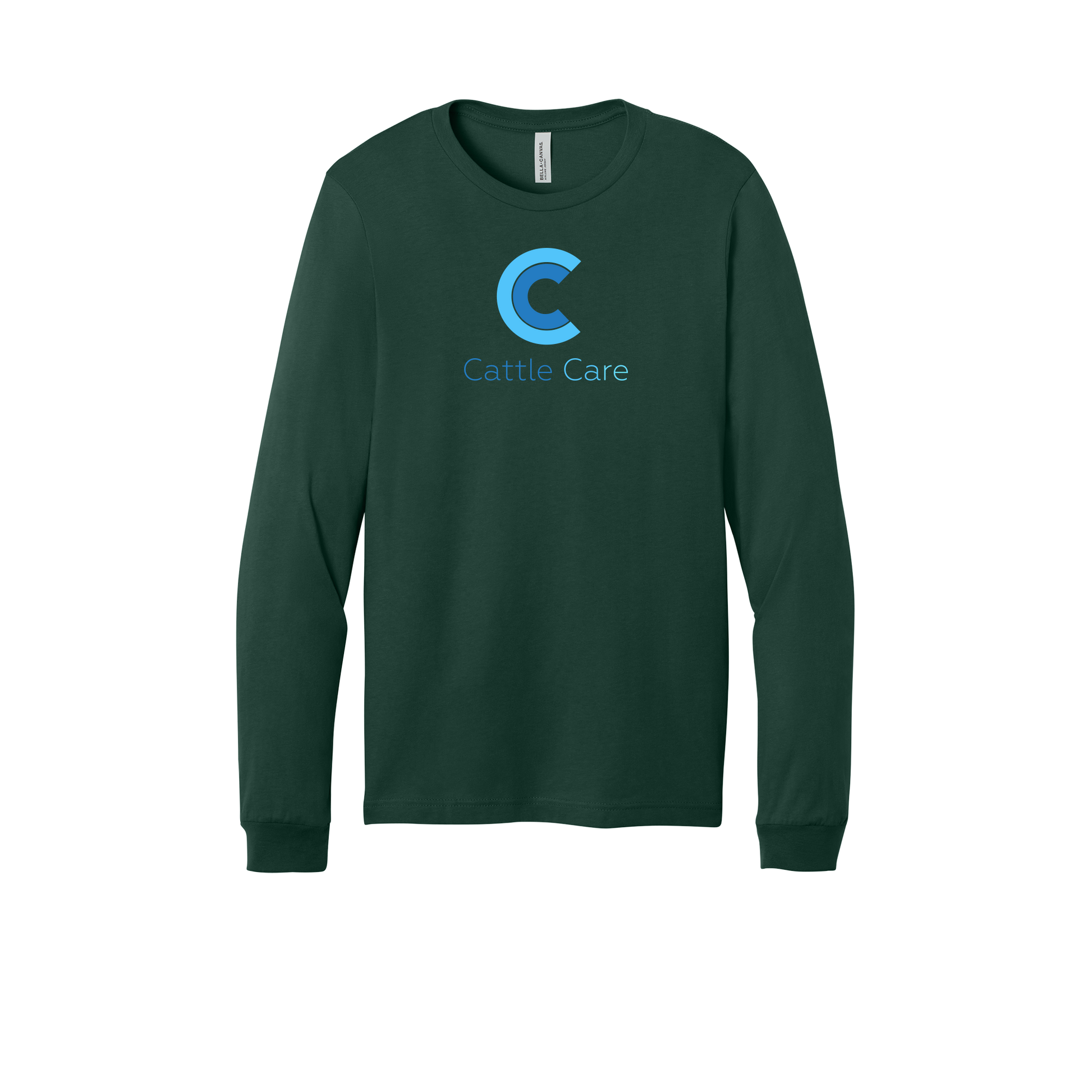 cattle-care-all-season-long-sleeve-tee-dtf-front-3501-forest-flat-front