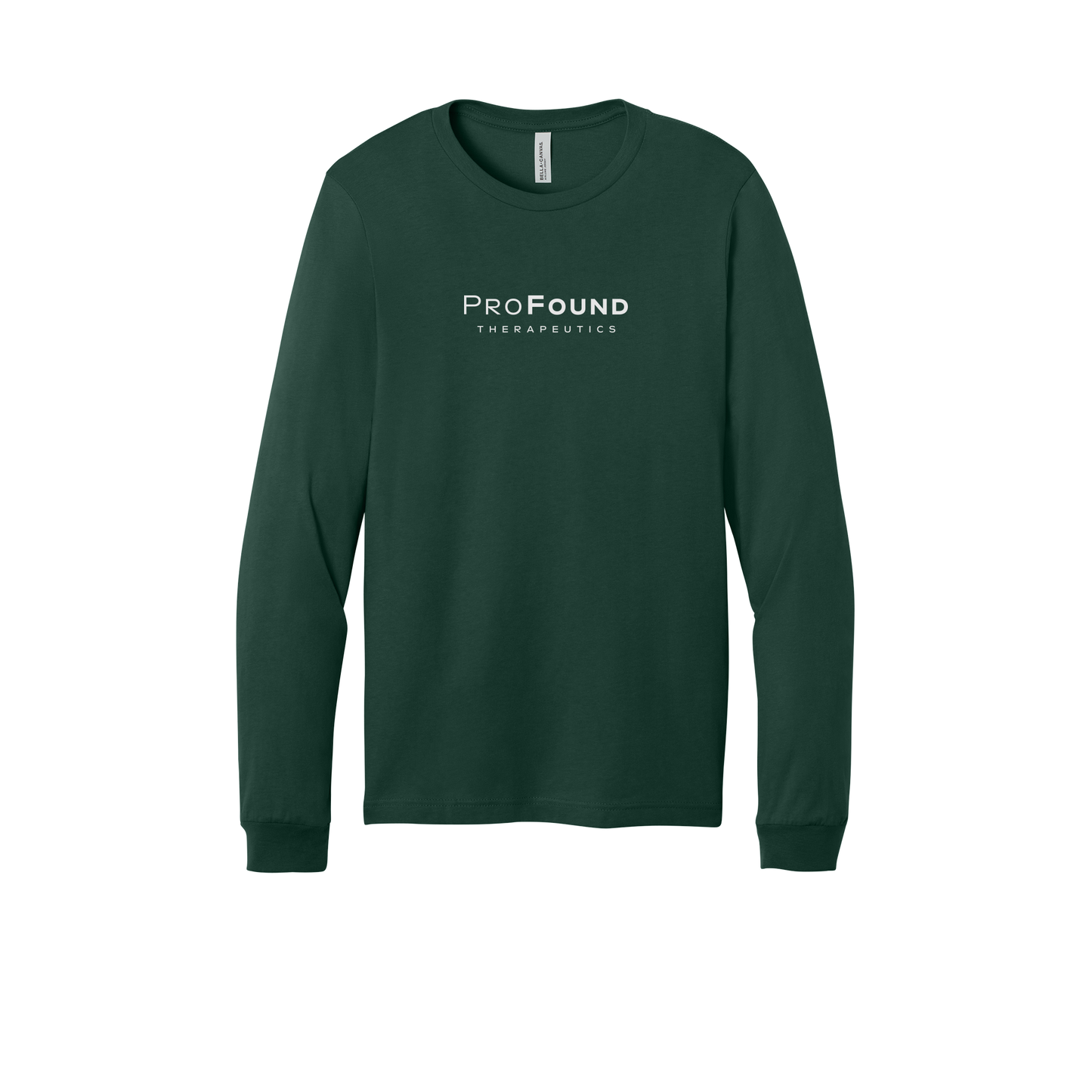 profoundtx-all-season-long-sleeve-tee-dtf-front-3501-forest-flat-front