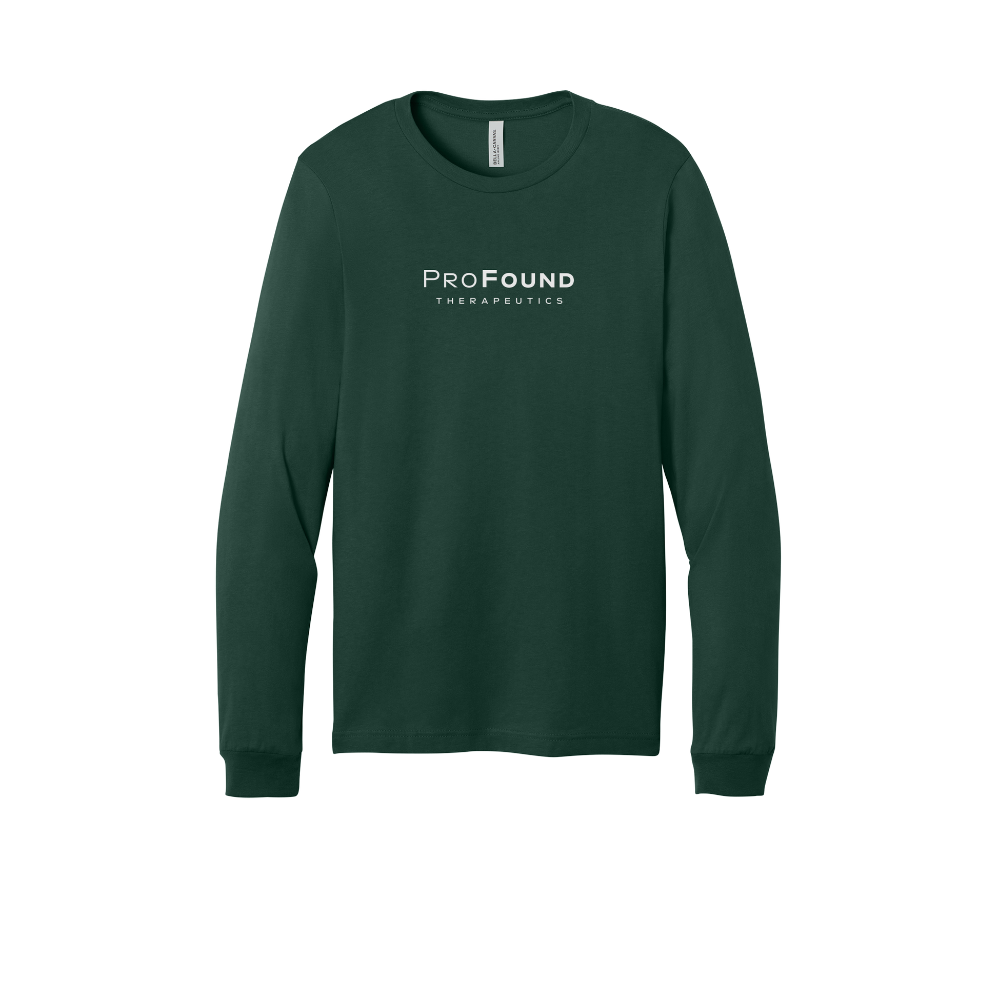 profoundtx-all-season-long-sleeve-tee-dtf-front-3501-forest-flat-front
