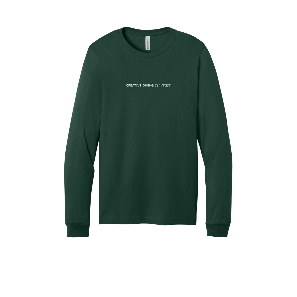 creativedining-all-season-long-sleeve-tee-dtf-front-3501-forest-flat-front