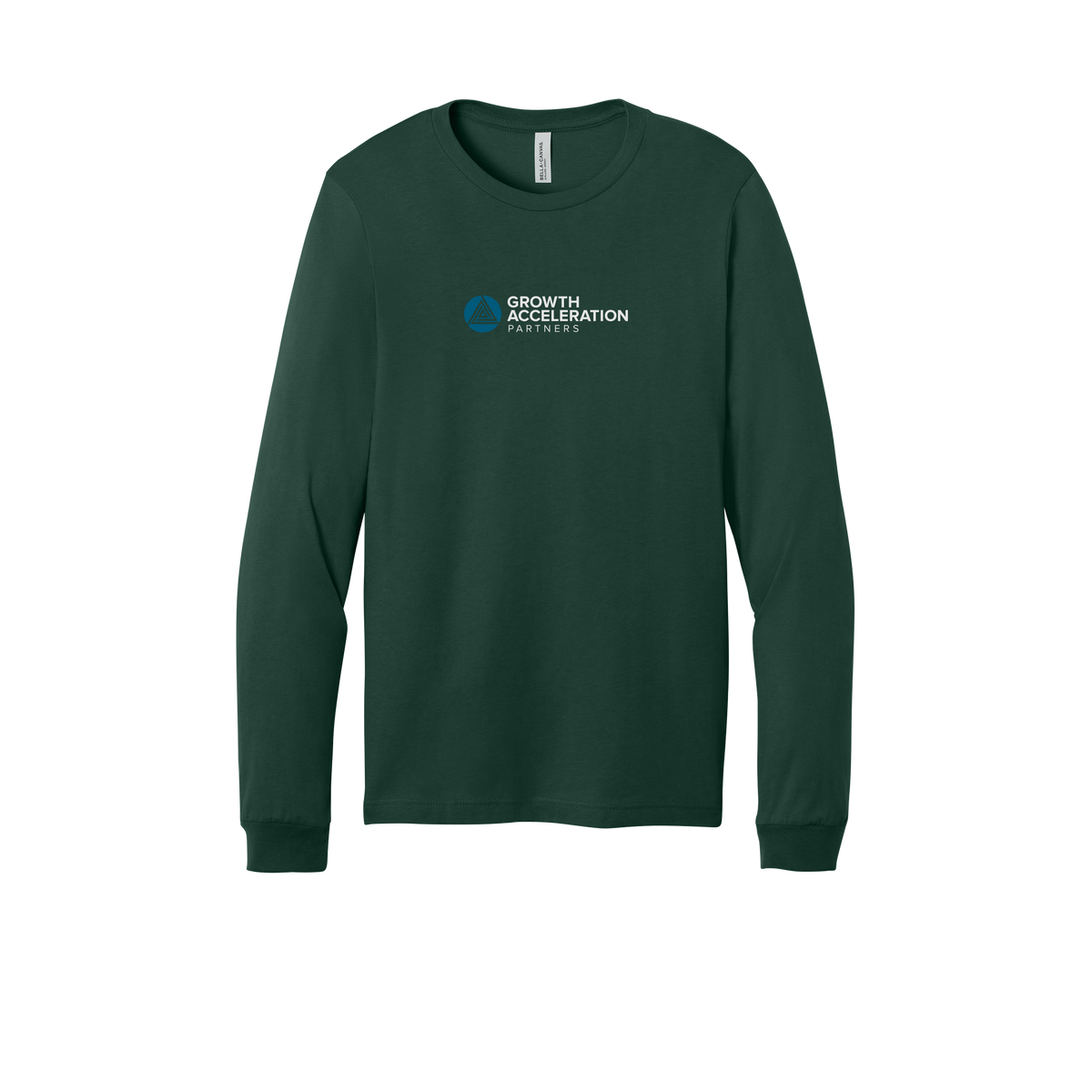 growthaccelerationpartners-all-season-long-sleeve-tee-dtf-front-3501-forest-flat-front