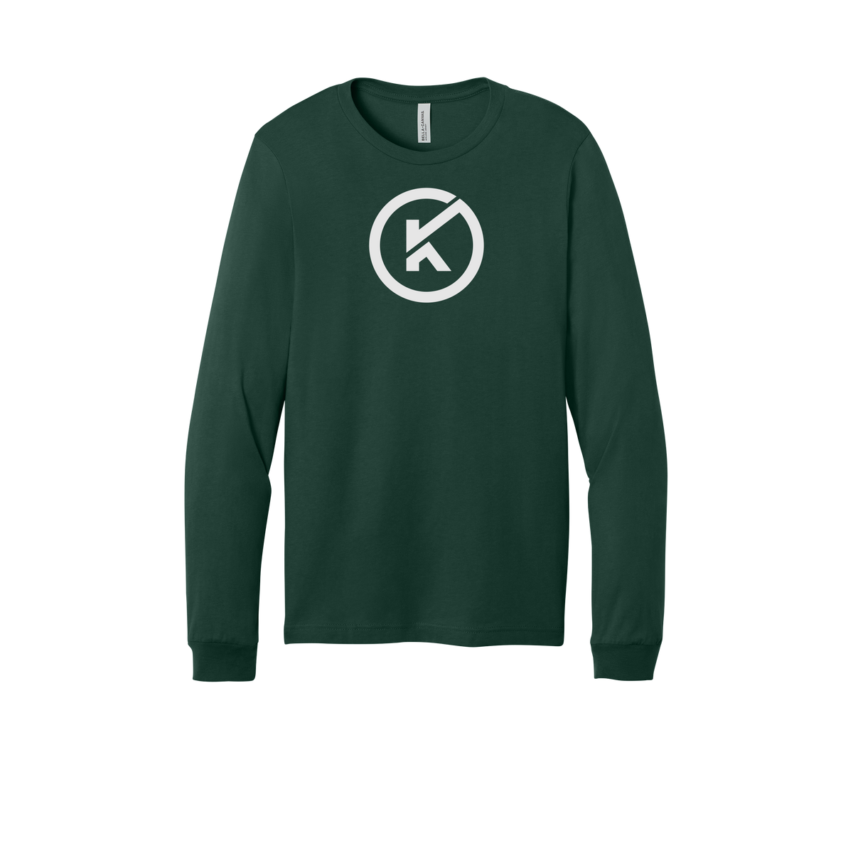 kitmanlabs-all-season-long-sleeve-tee-dtf-front-3501-forest-flat-front