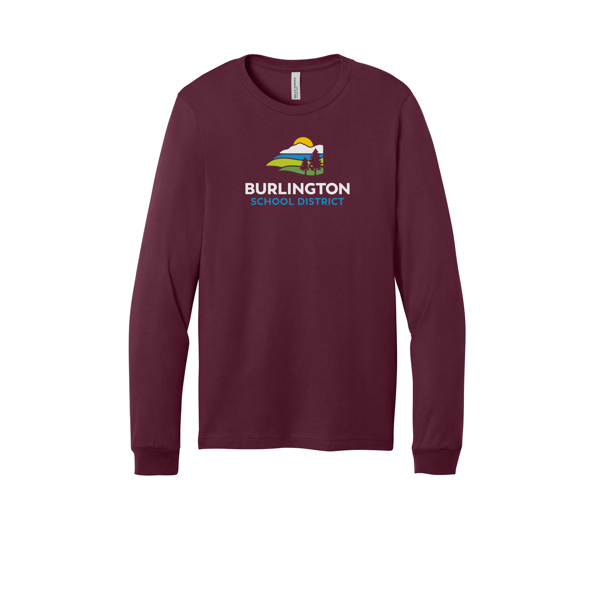 bsdvt-all-season-long-sleeve-tee-dtf-front-3501-maroon-flat-front