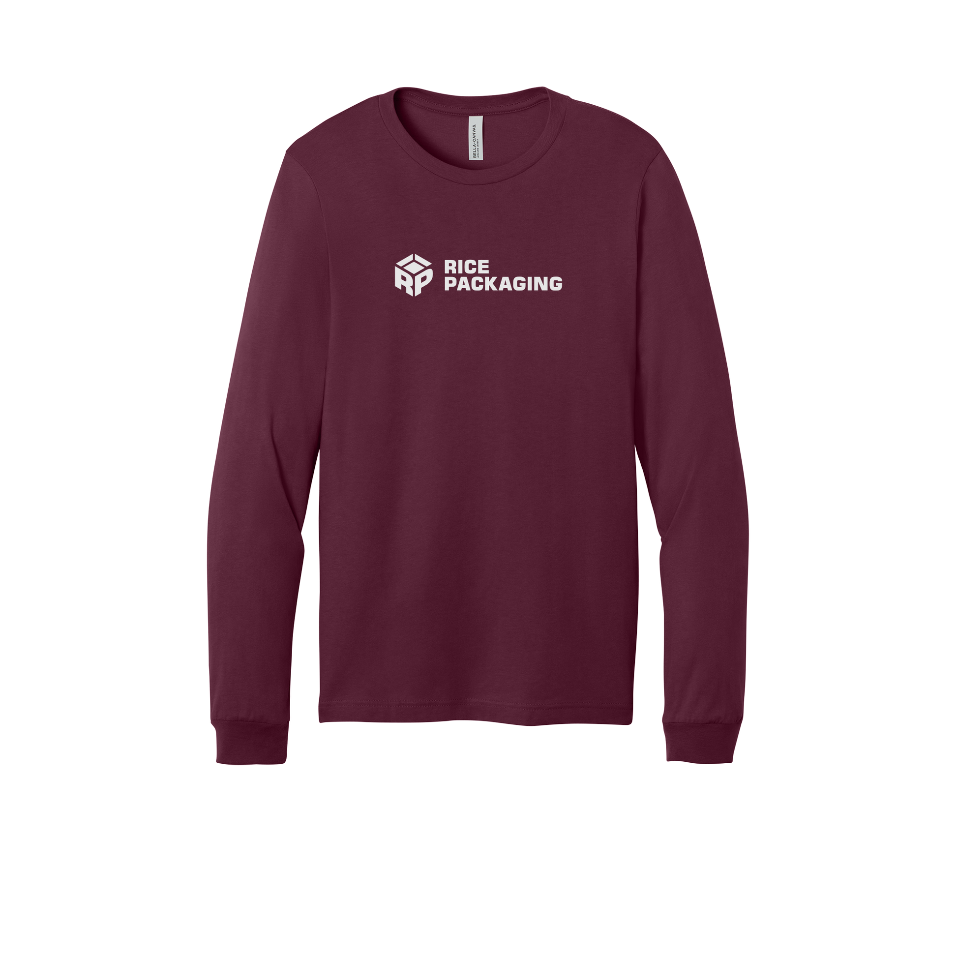 ricepackaging-all-season-long-sleeve-tee-dtf-front-3501-maroon-flat-front