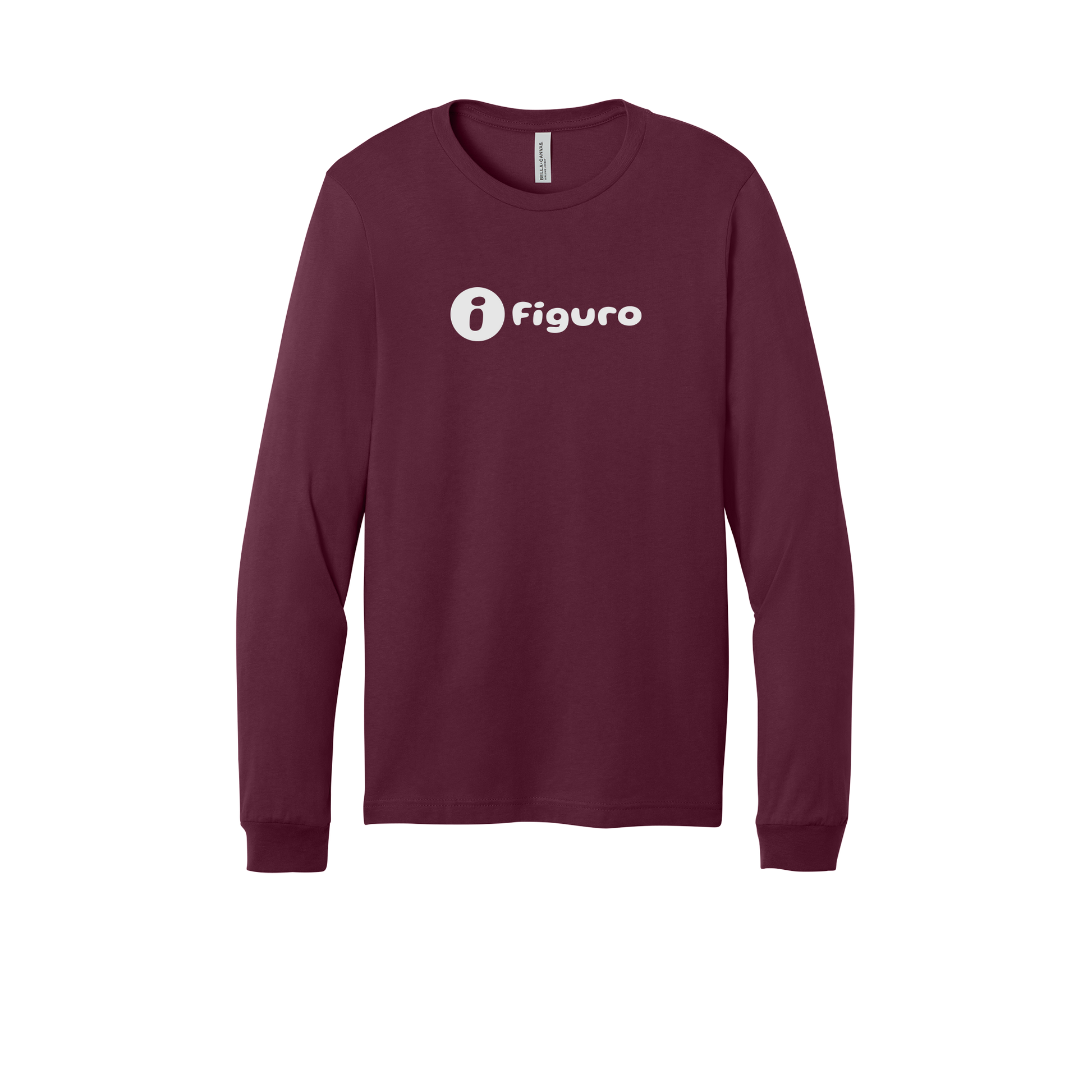 getfiguro-all-season-long-sleeve-tee-dtf-front-3501-maroon-flat-front