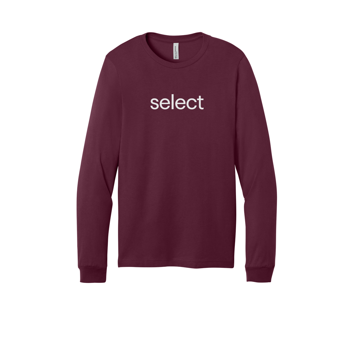 meetselect-all-season-long-sleeve-tee-dtf-front-3501-maroon-flat-front