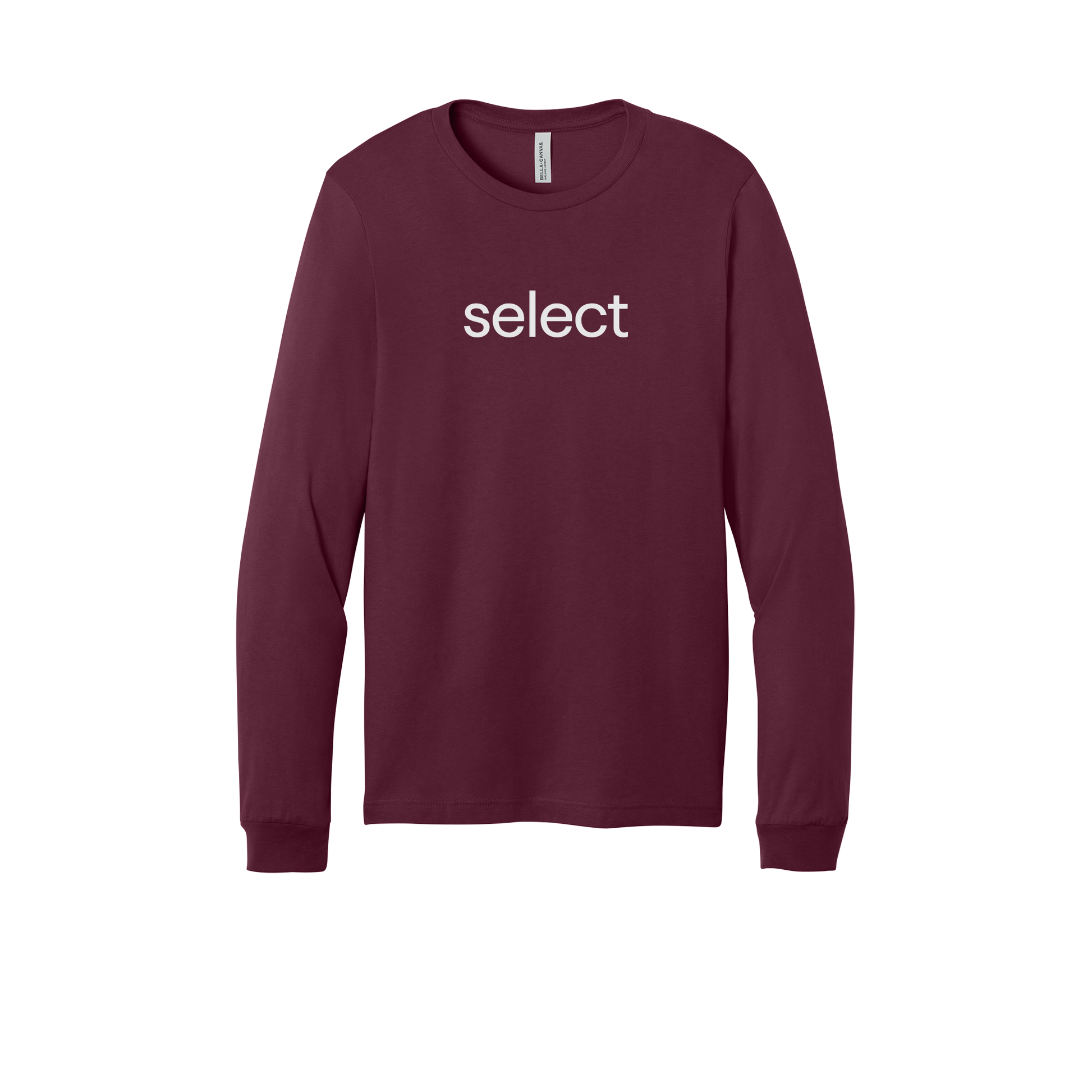 meetselect-all-season-long-sleeve-tee-dtf-front-3501-maroon-flat-front