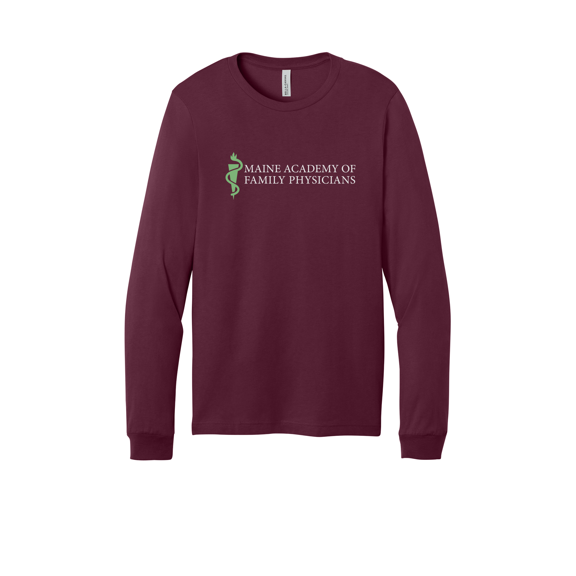 maineafp-all-season-medical-long-sleeve-tee-dtf-front-3501-maroon-flat-front