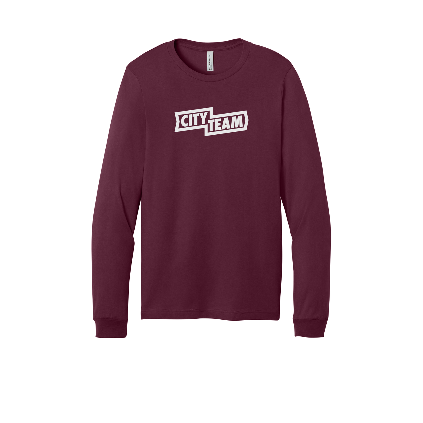 cityteam-all-season-long-sleeve-tee-dtf-front-3501-maroon-flat-front