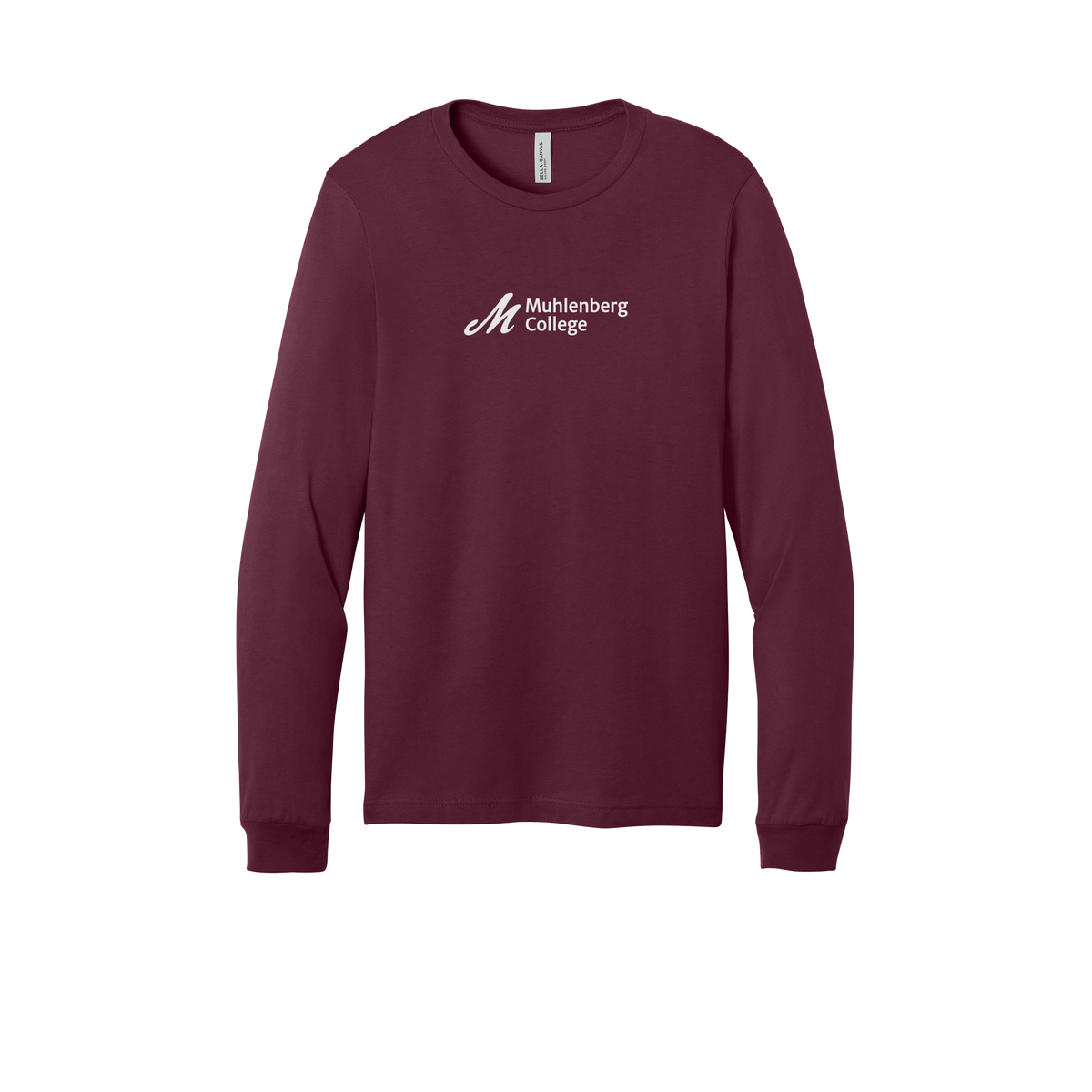 muhlenberg-all-season-long-sleeve-tee-dtf-front-3501-maroon-flat-front
