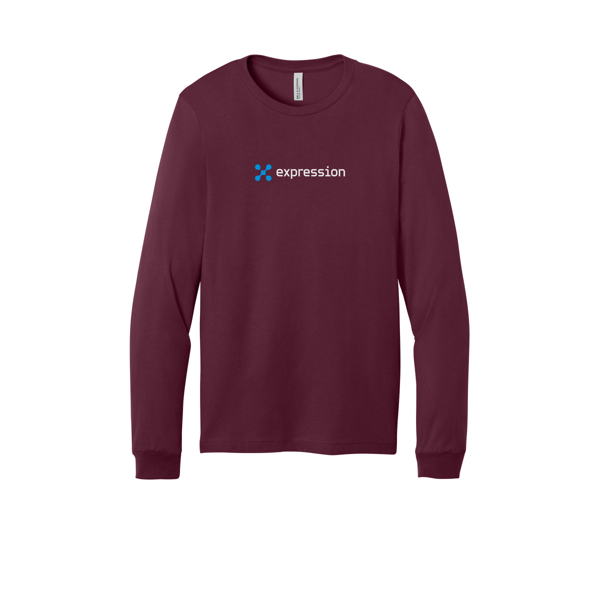 expr-all-season-long-sleeve-tee-dtf-front-3501-maroon-flat-front