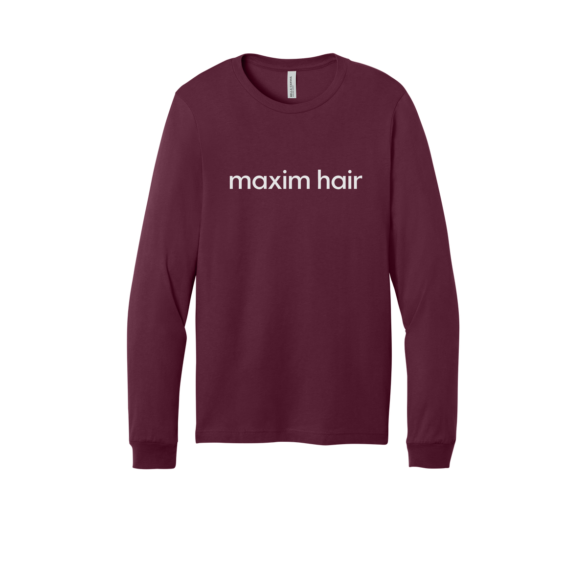 maximhairrestoration-all-season-medical-long-sleeve-tee-dtf-front-3501-maroon-flat-front