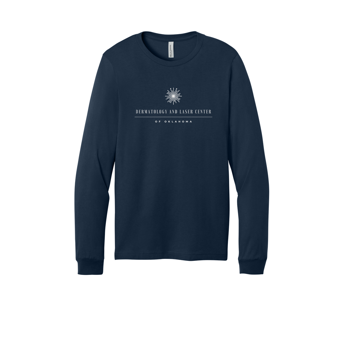dermatologylaserok-all-season-medical-long-sleeve-tee-dtf-front-3501-navy-flat-front