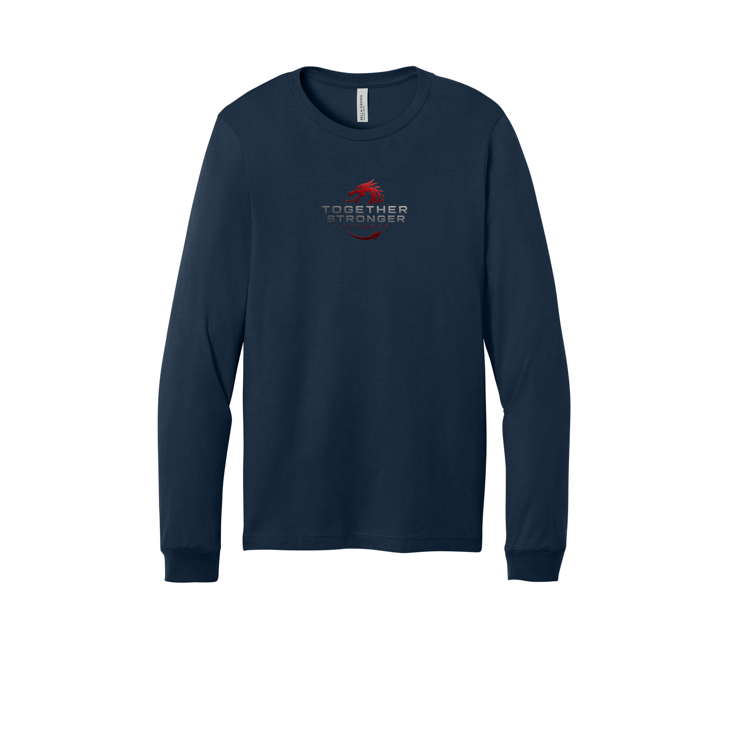 togetherstrongerfitness-all-season-long-sleeve-tee-dtf-front-3501-navy-flat-front