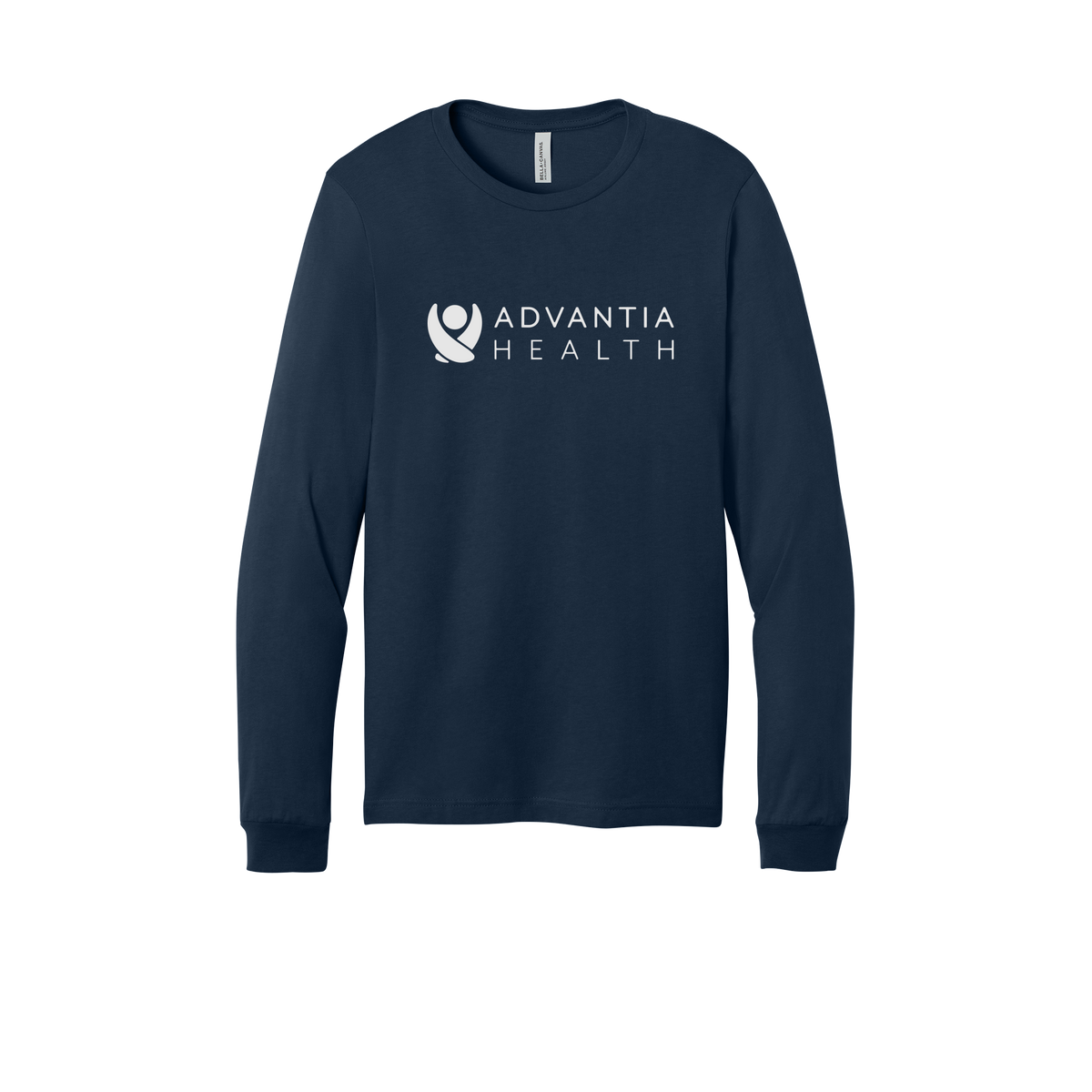 advantiahealth-all-season-medical-long-sleeve-tee-dtf-front-3501-navy-flat-front