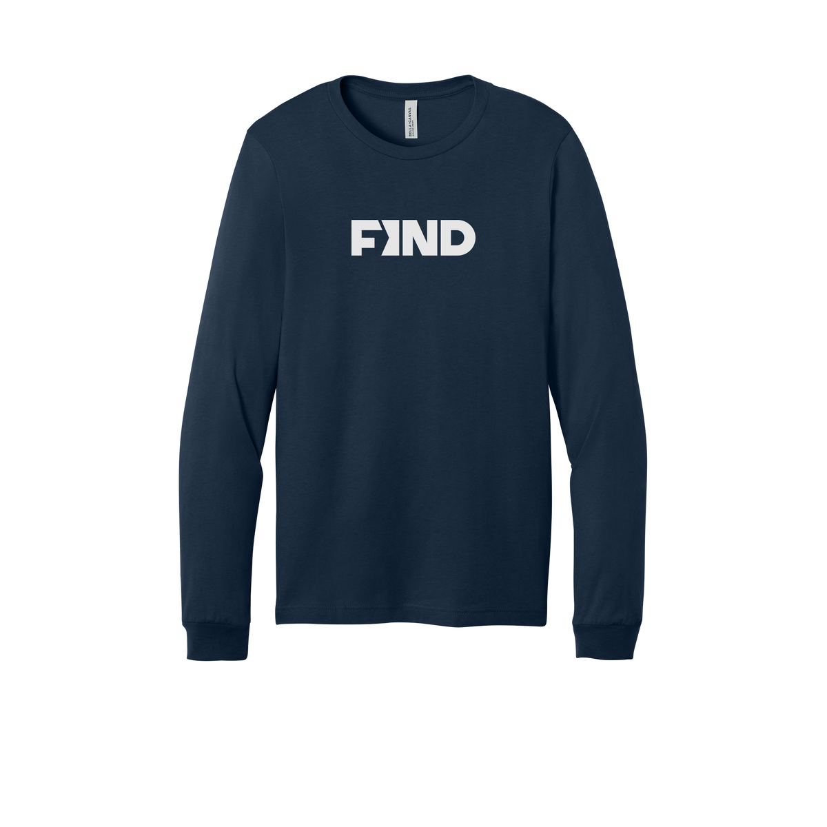 findrealestate-all-season-long-sleeve-tee-dtf-front-3501-navy-flat-front