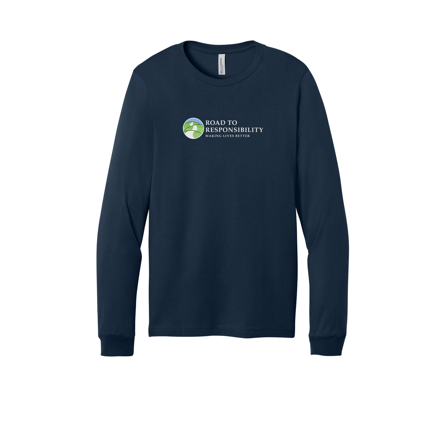 roadtoresponsibility-all-season-long-sleeve-tee-dtf-front-3501-navy-flat-front