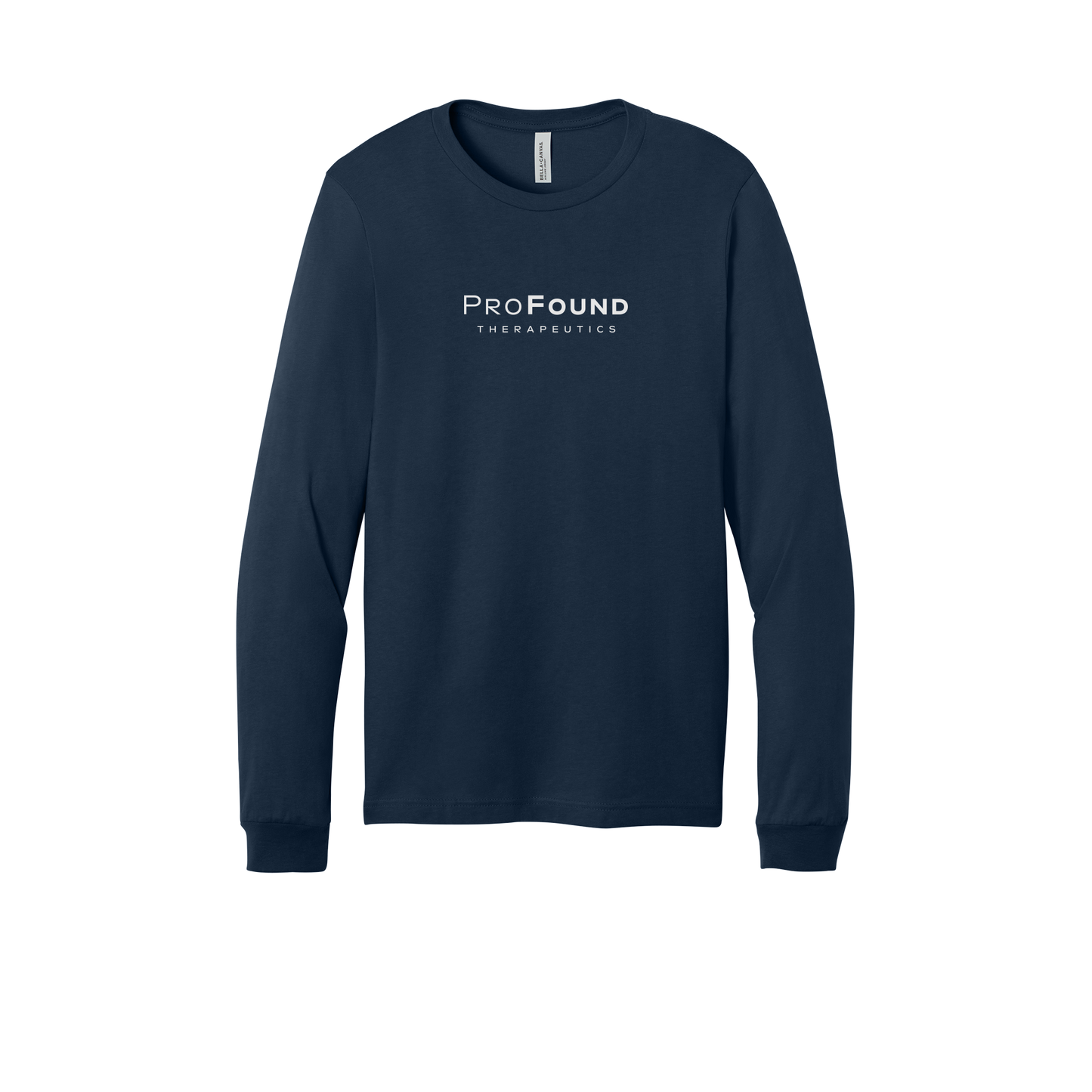 profoundtx-all-season-long-sleeve-tee-dtf-front-3501-navy-flat-front