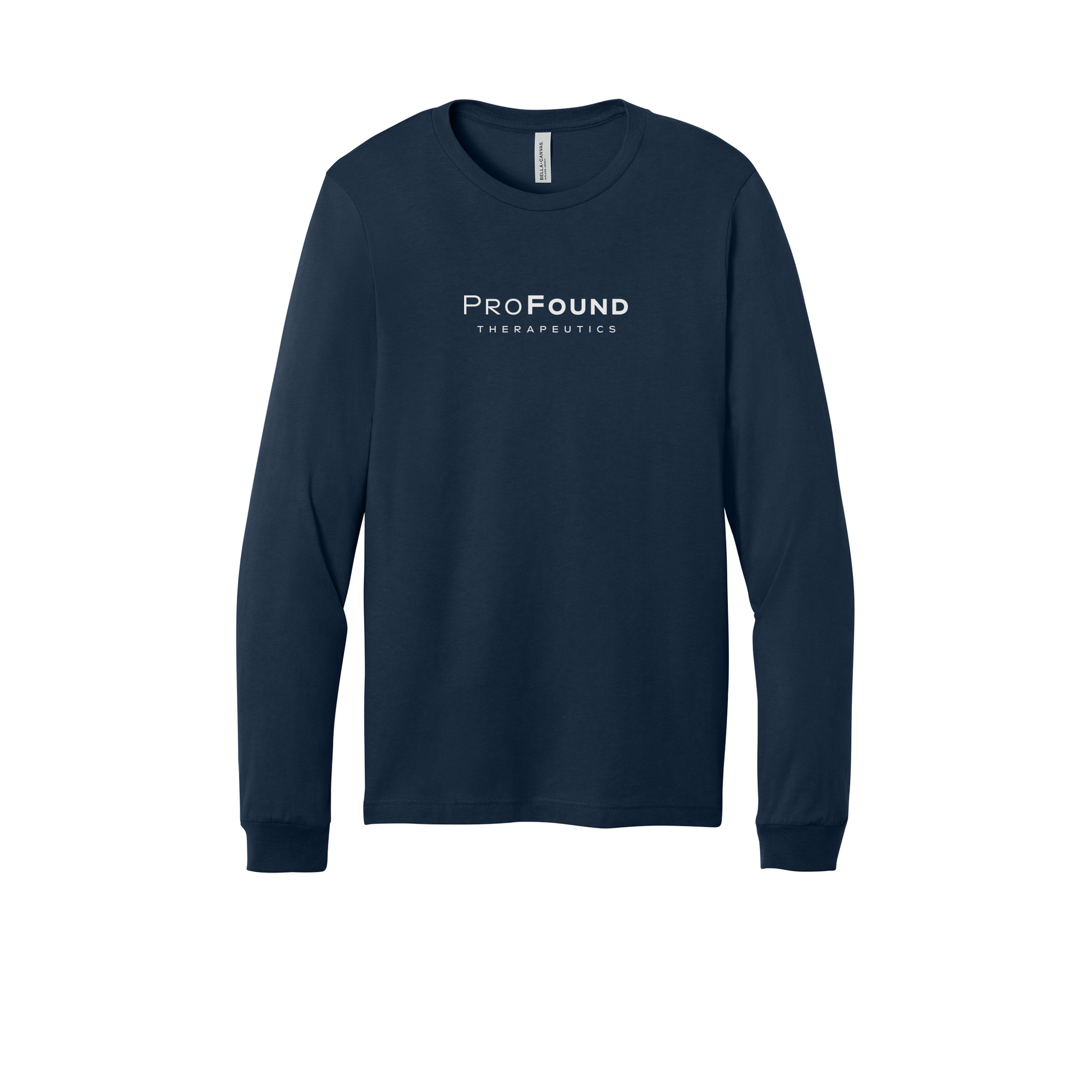 profoundtx-all-season-long-sleeve-tee-dtf-front-3501-navy-flat-front