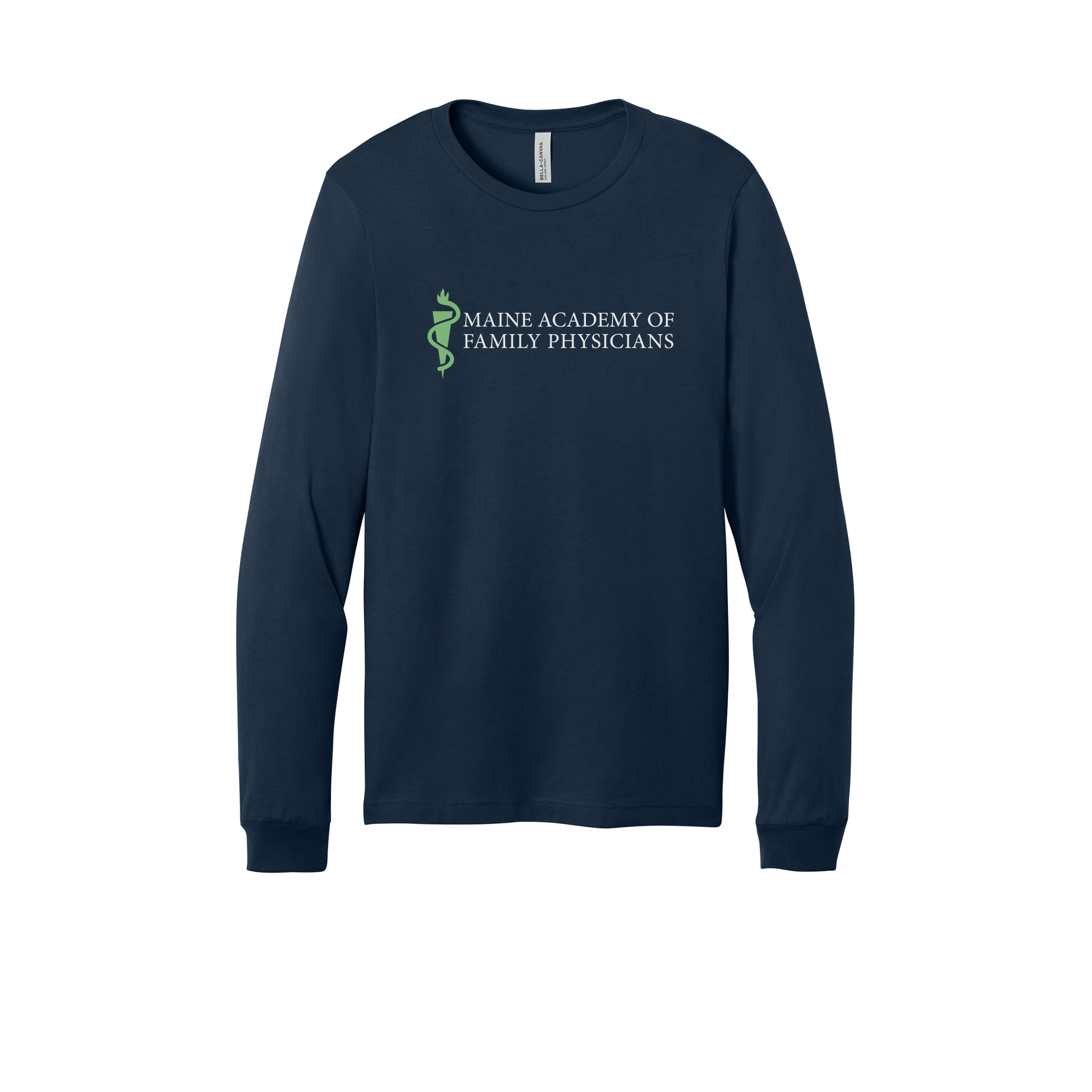 maineafp-all-season-medical-long-sleeve-tee-dtf-front-3501-navy-flat-front