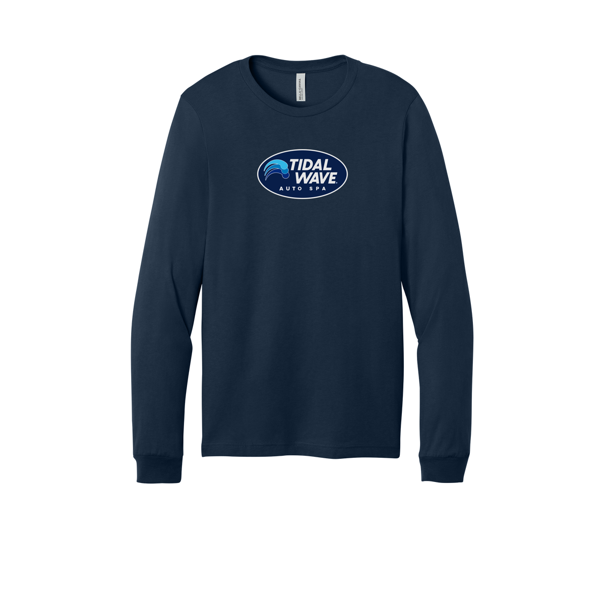 tidalwaveautospa-all-season-long-sleeve-tee-dtf-front-3501-navy-flat-front