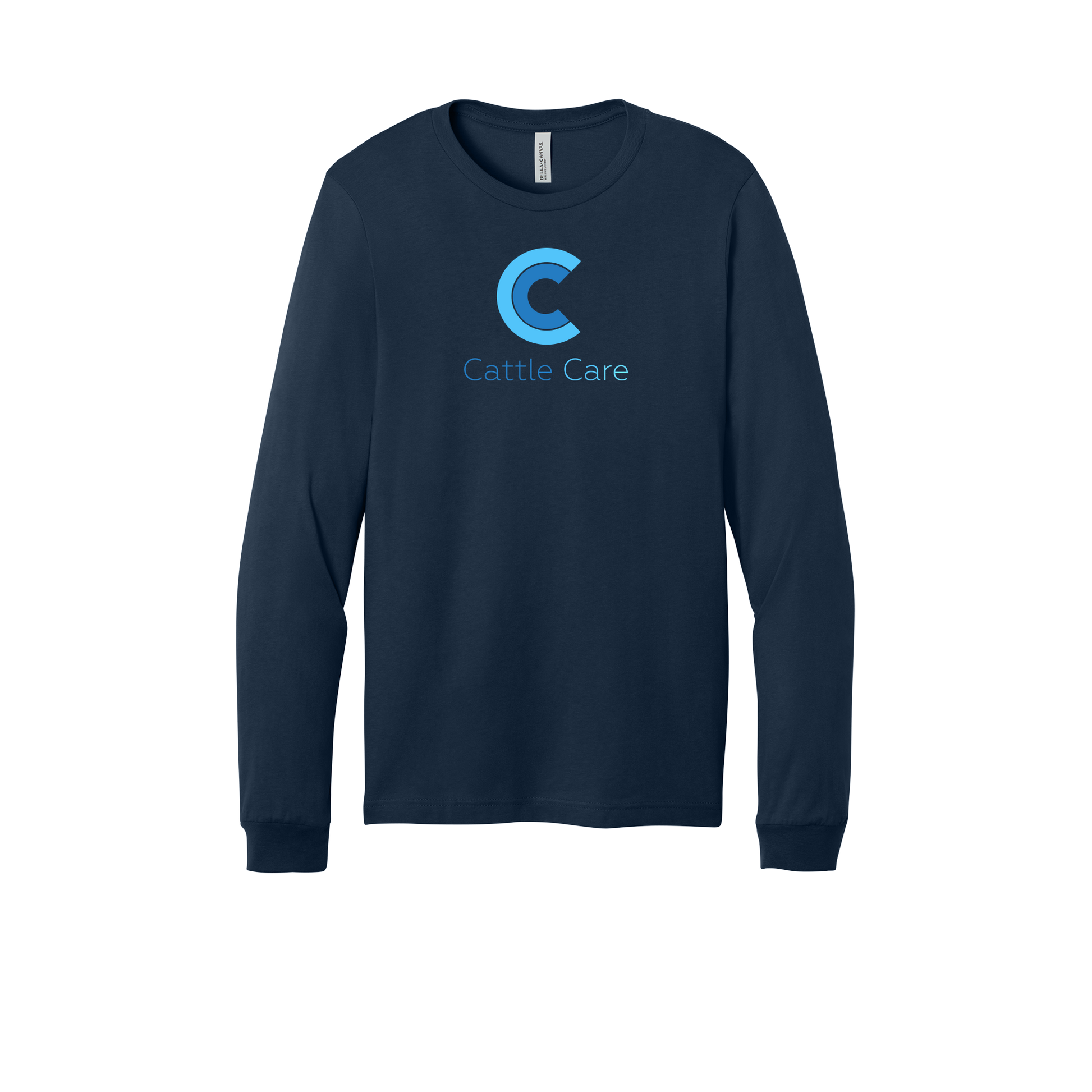 cattle-care-all-season-long-sleeve-tee-dtf-front-3501-navy-flat-front