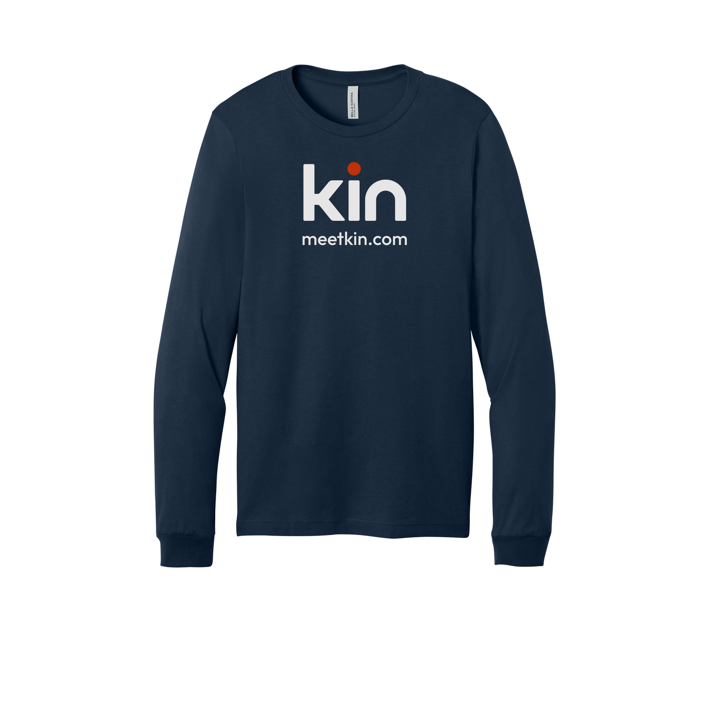 kin-all-season-long-sleeve-tee-dtf-front-3501-navy-flat-front