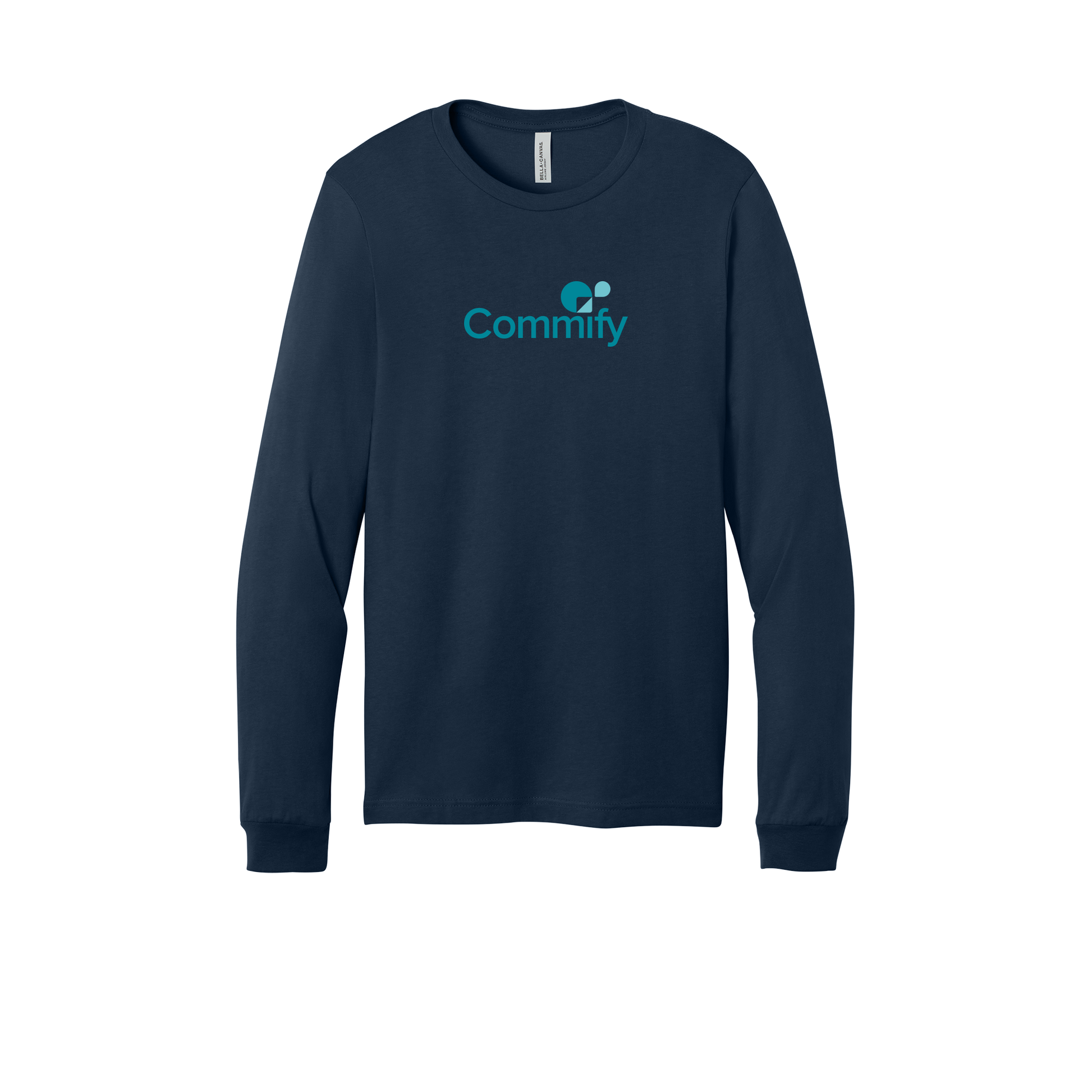 commify-all-season-long-sleeve-tee-dtf-front-3501-navy-flat-front