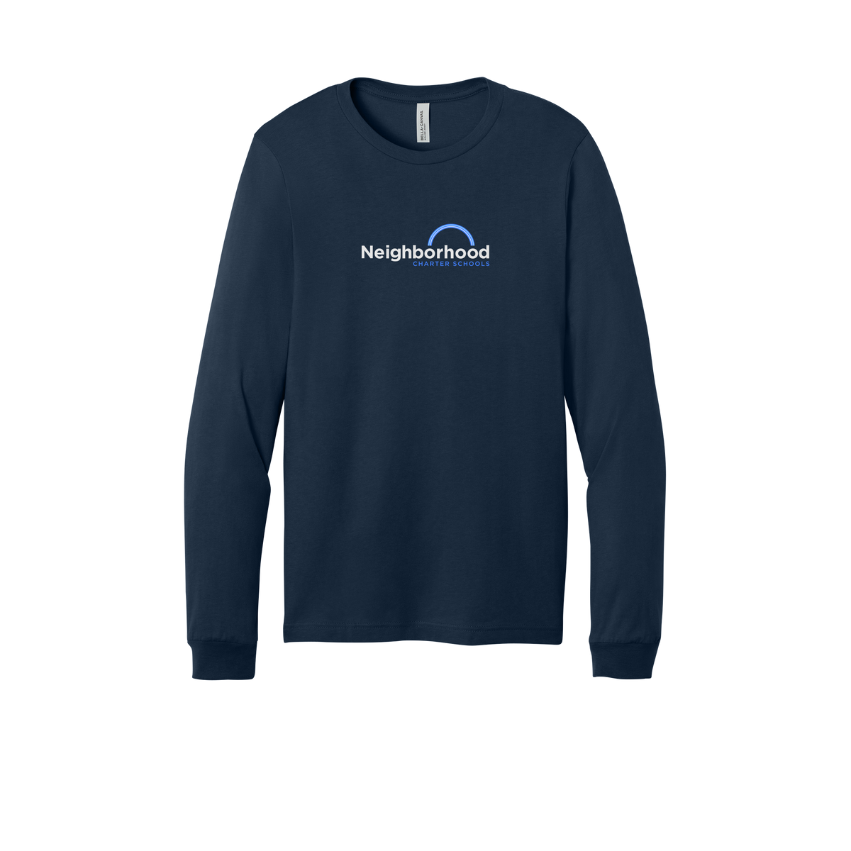 ncschools-all-season-long-sleeve-tee-dtf-front-3501-navy-flat-front
