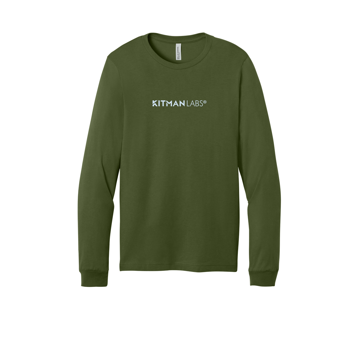 kitmanlabs-all-season-long-sleeve-tee-dtf-front-3501-olive-flat-front