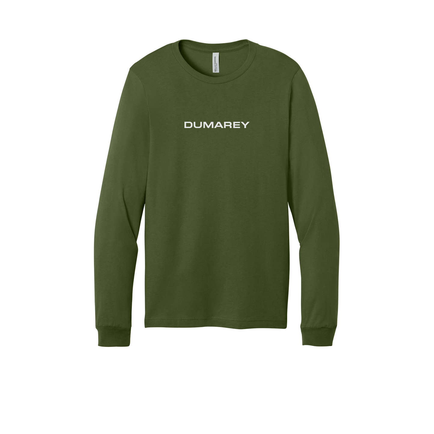 dumarey-all-season-long-sleeve-tee-dtf-front-3501-olive-flat-front
