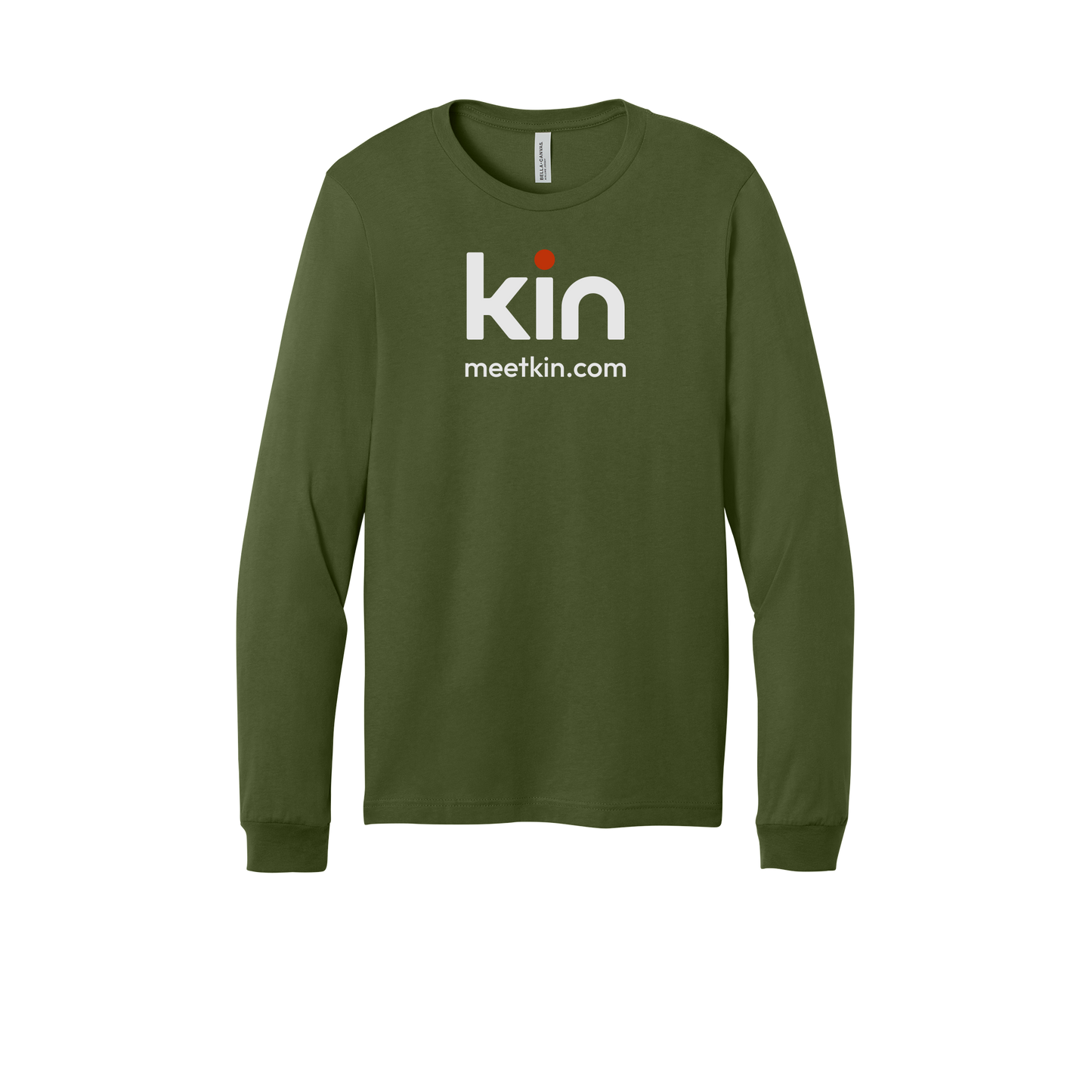 kin-all-season-long-sleeve-tee-dtf-front-3501-olive-flat-front