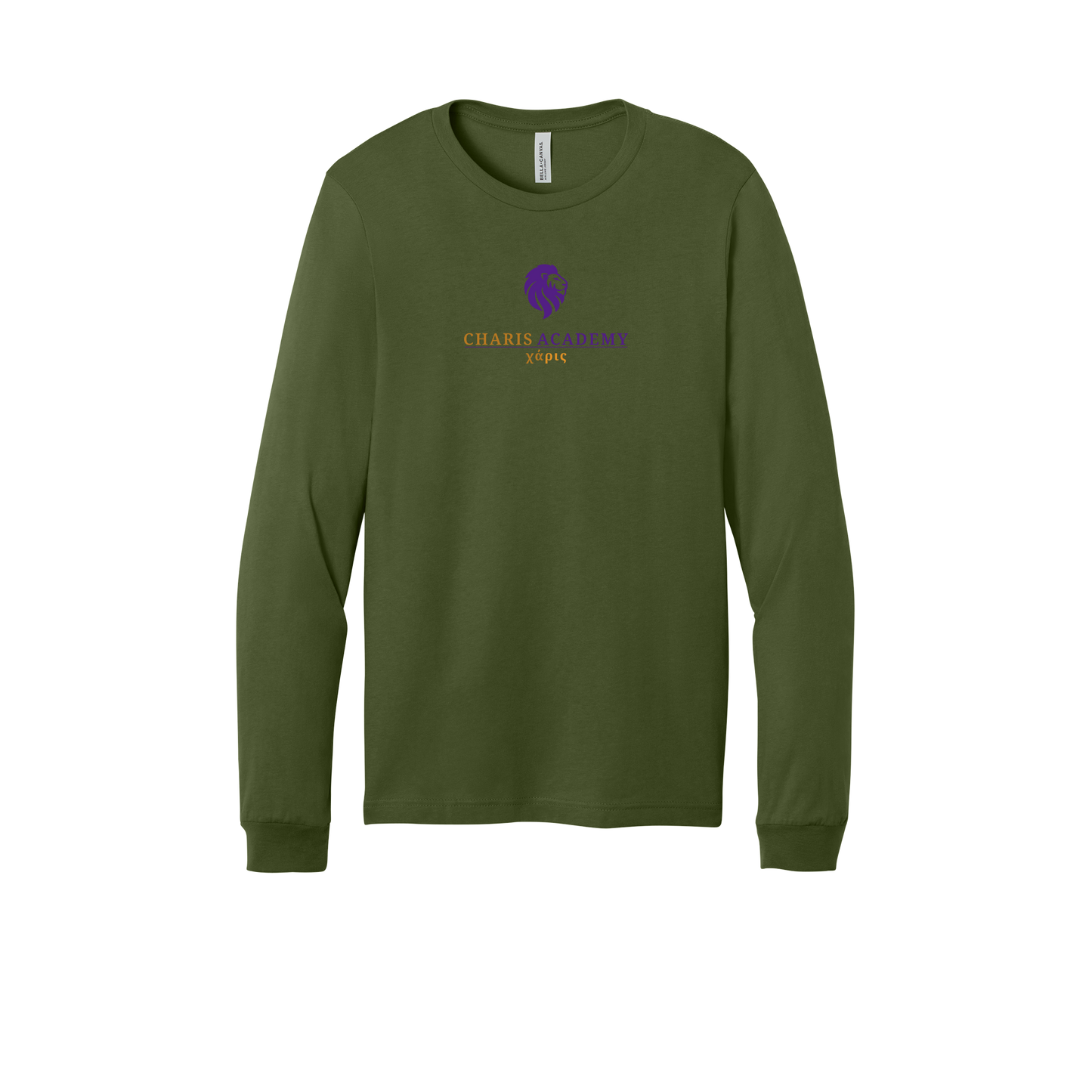 cahazleton-all-season-long-sleeve-tee-dtf-front-3501-olive-flat-front