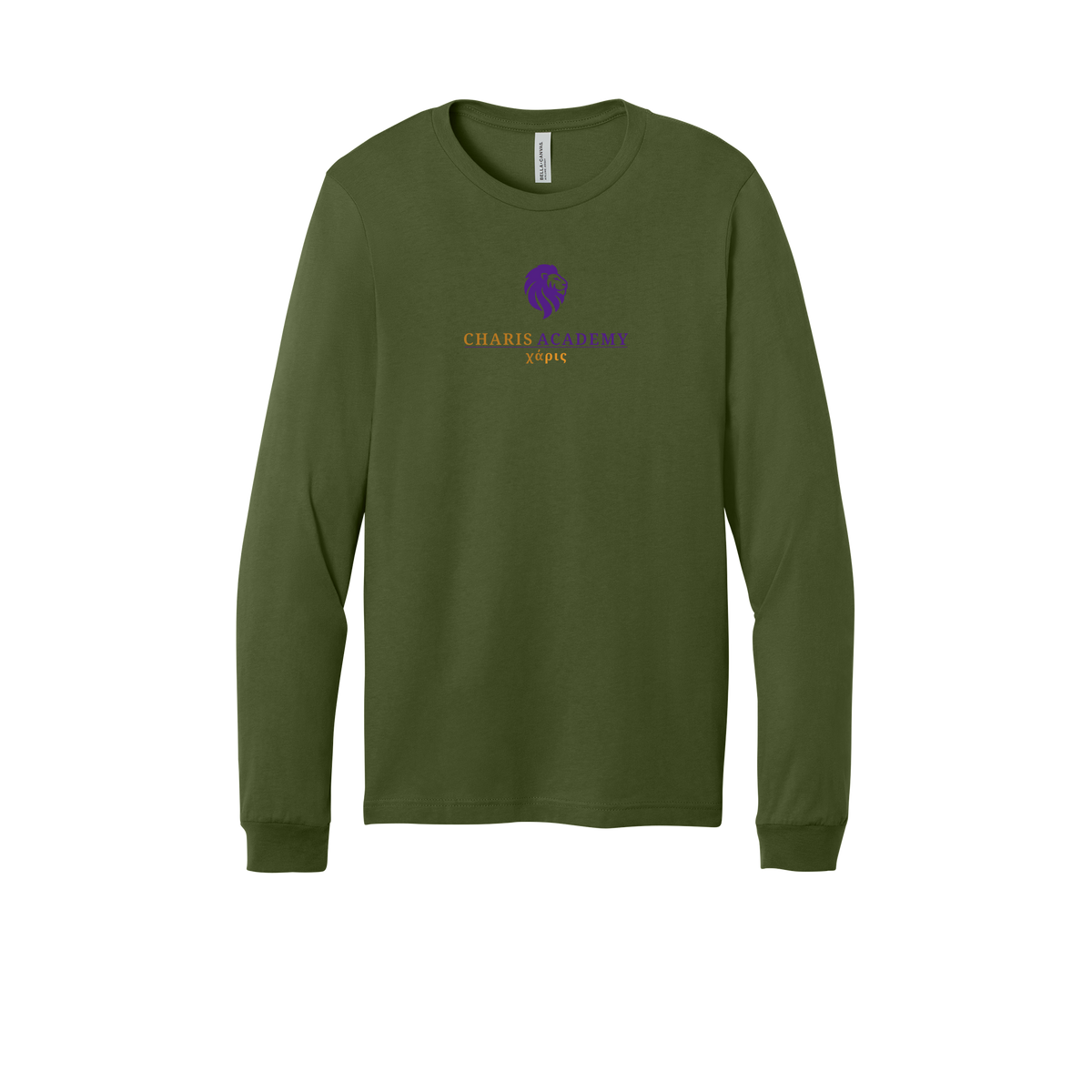 cahazleton-all-season-long-sleeve-tee-dtf-front-3501-olive-flat-front