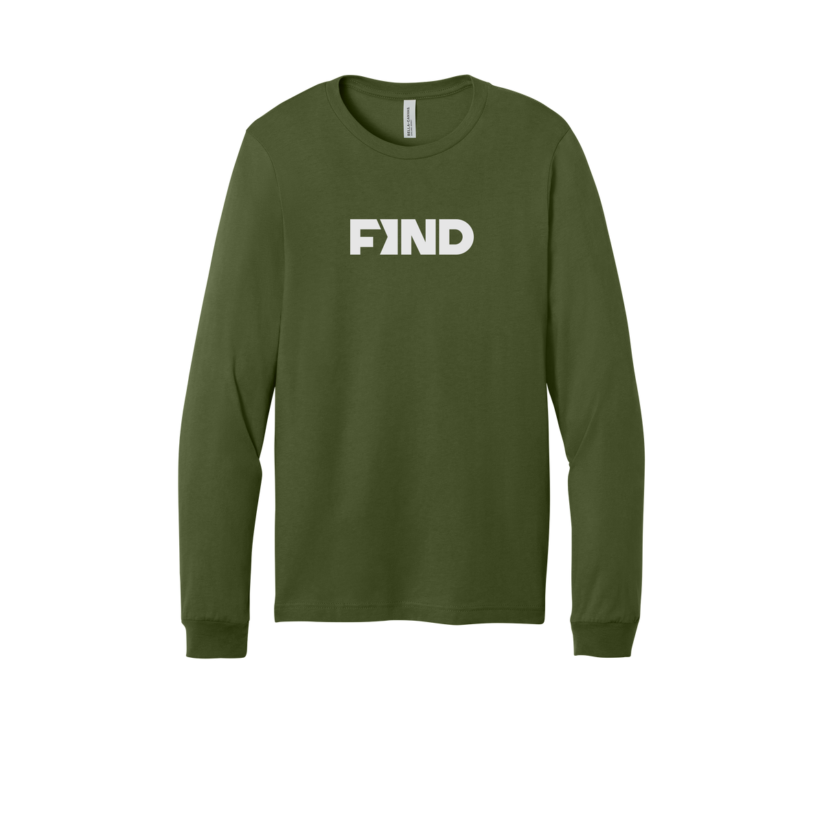 findrealestate-all-season-long-sleeve-tee-dtf-front-3501-olive-flat-front