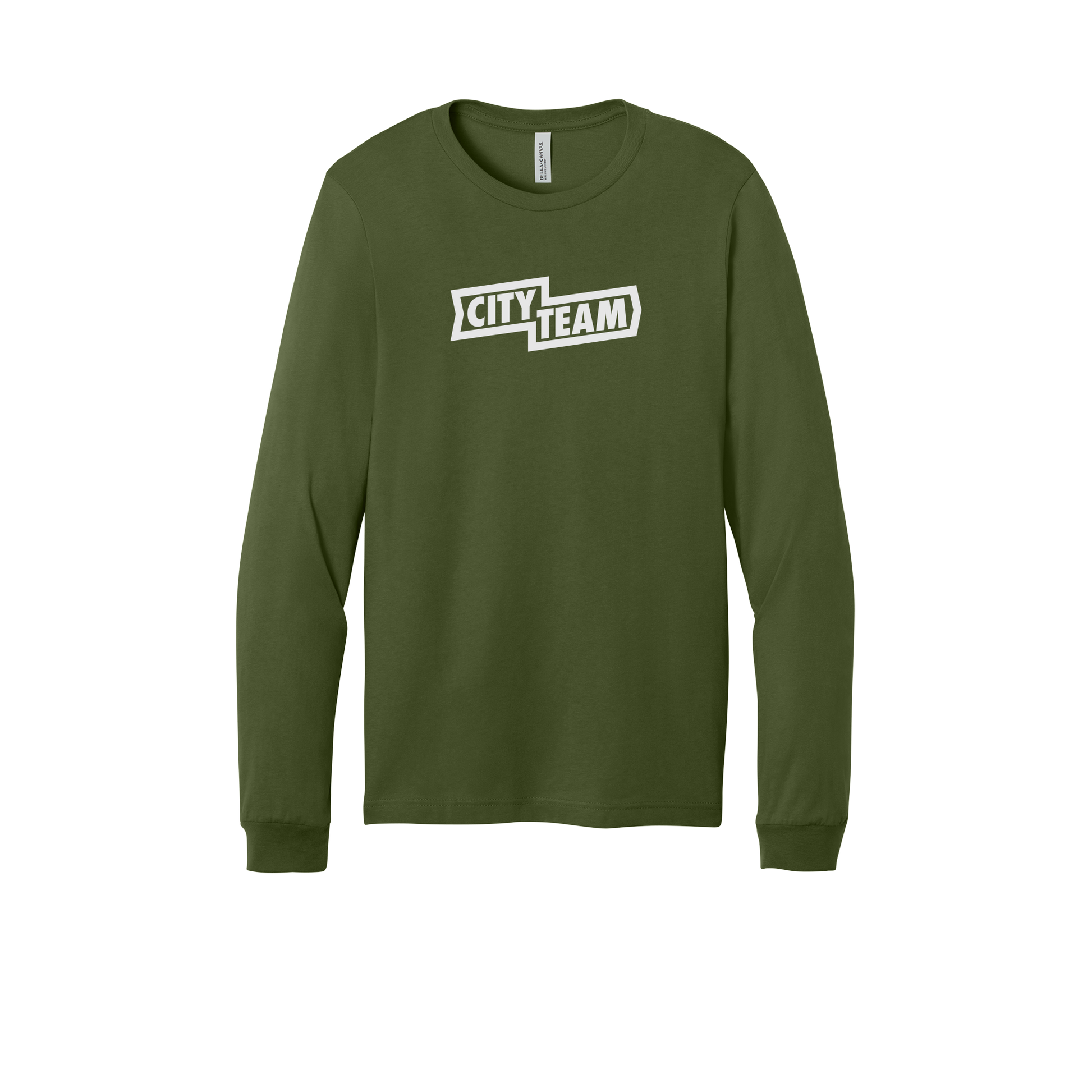 cityteam-all-season-long-sleeve-tee-dtf-front-3501-olive-flat-front
