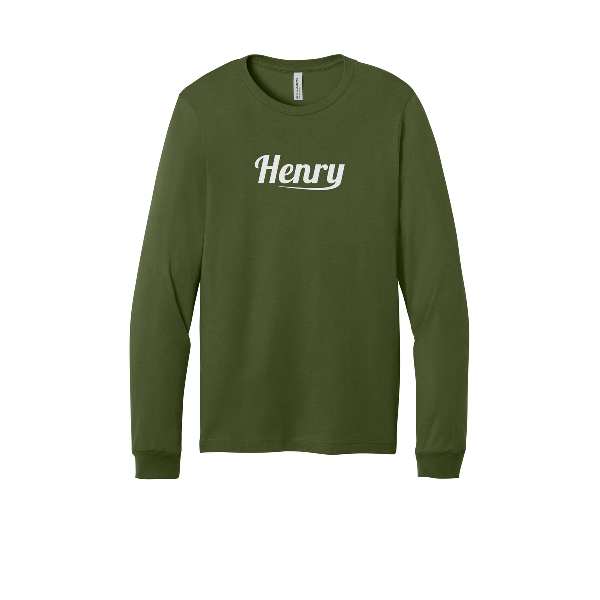 henrymeds-all-season-long-sleeve-tee-dtf-front-3501-olive-flat-front