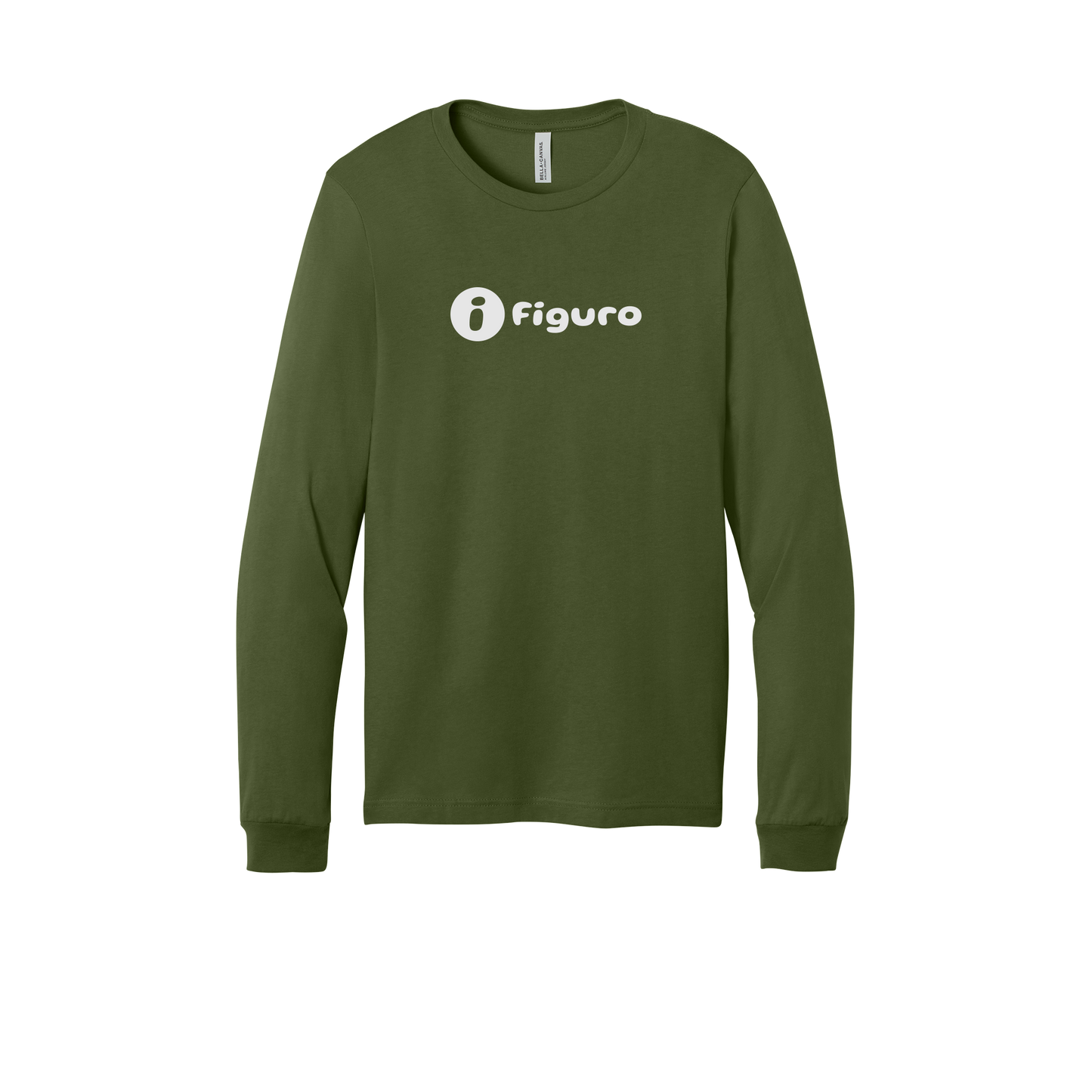 getfiguro-all-season-long-sleeve-tee-dtf-front-3501-olive-flat-front