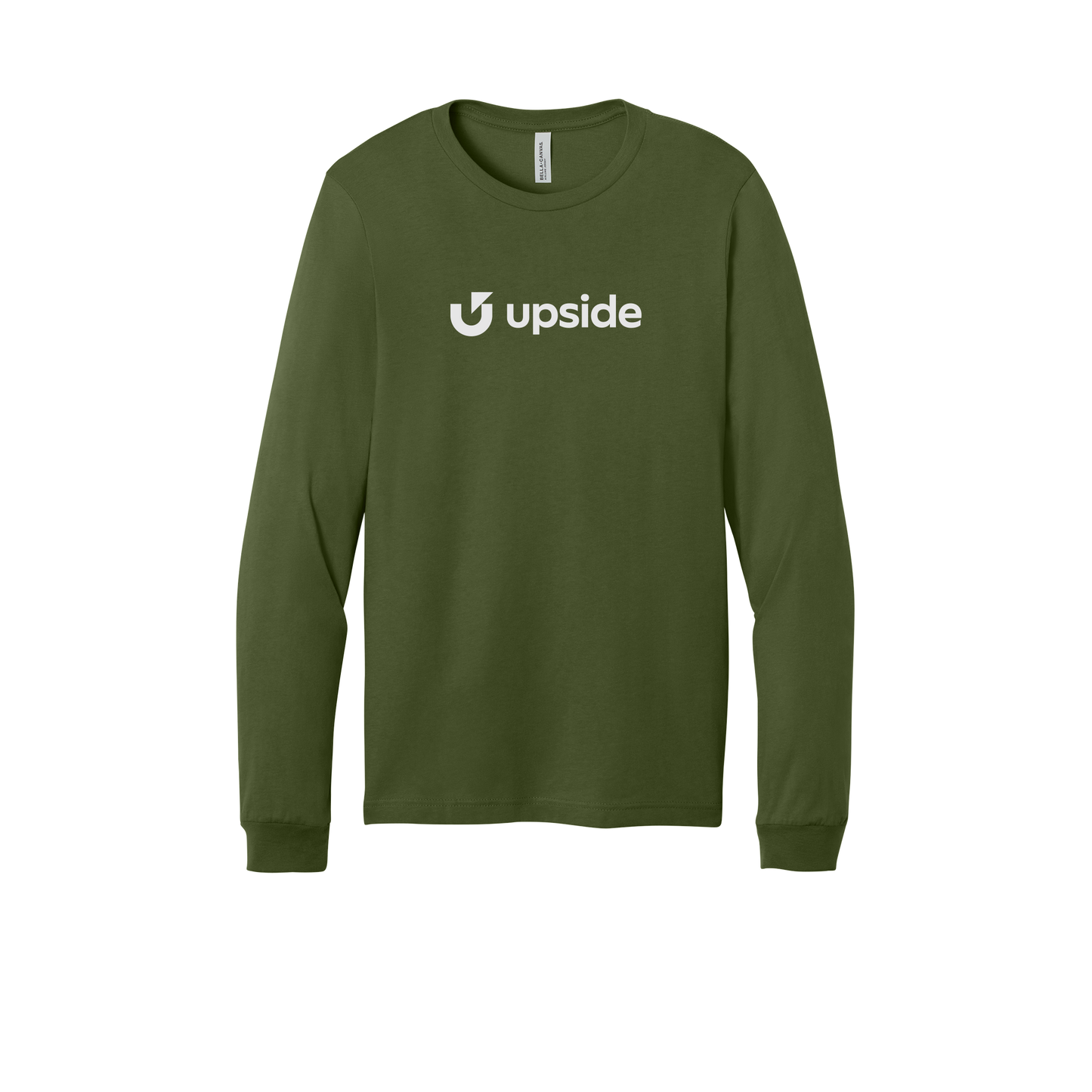 upside-all-season-long-sleeve-tee-dtf-front-3501-olive-flat-front