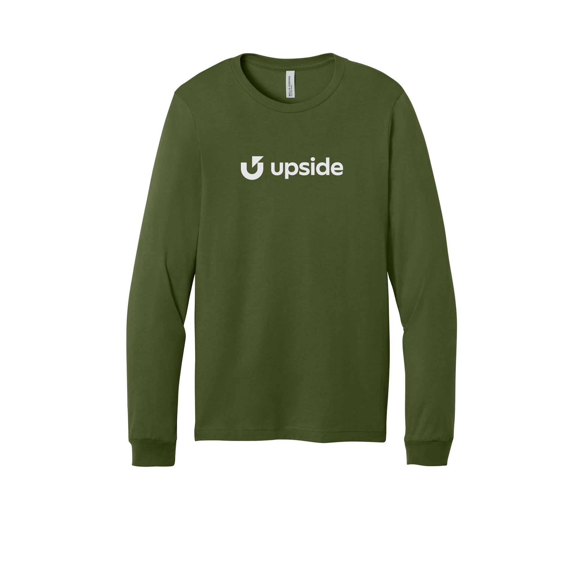 upside-all-season-long-sleeve-tee-dtf-front-3501-olive-flat-front