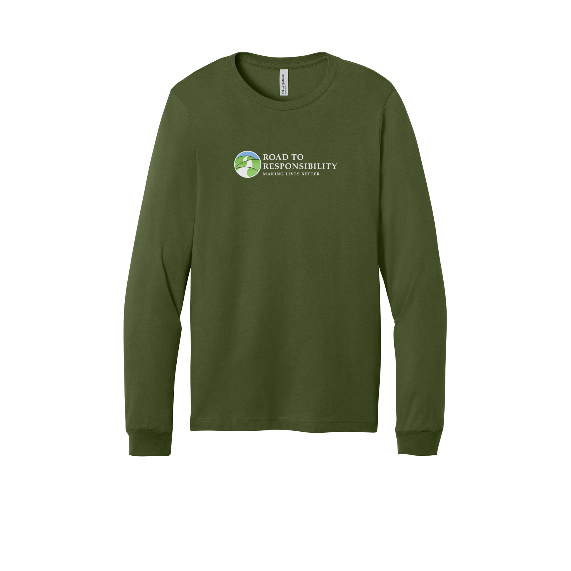 roadtoresponsibility-all-season-long-sleeve-tee-dtf-front-3501-olive-flat-front