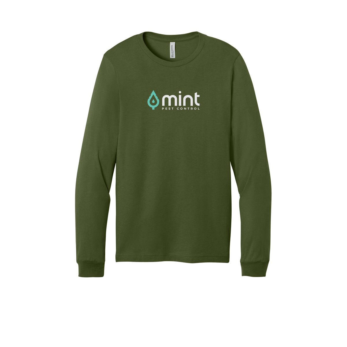 mintpest-all-season-long-sleeve-tee-dtf-front-3501-olive-flat-front