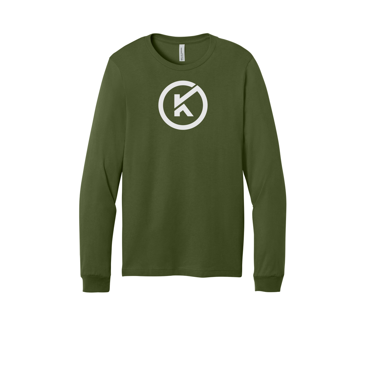 kitmanlabs-all-season-long-sleeve-tee-dtf-front-3501-olive-flat-front
