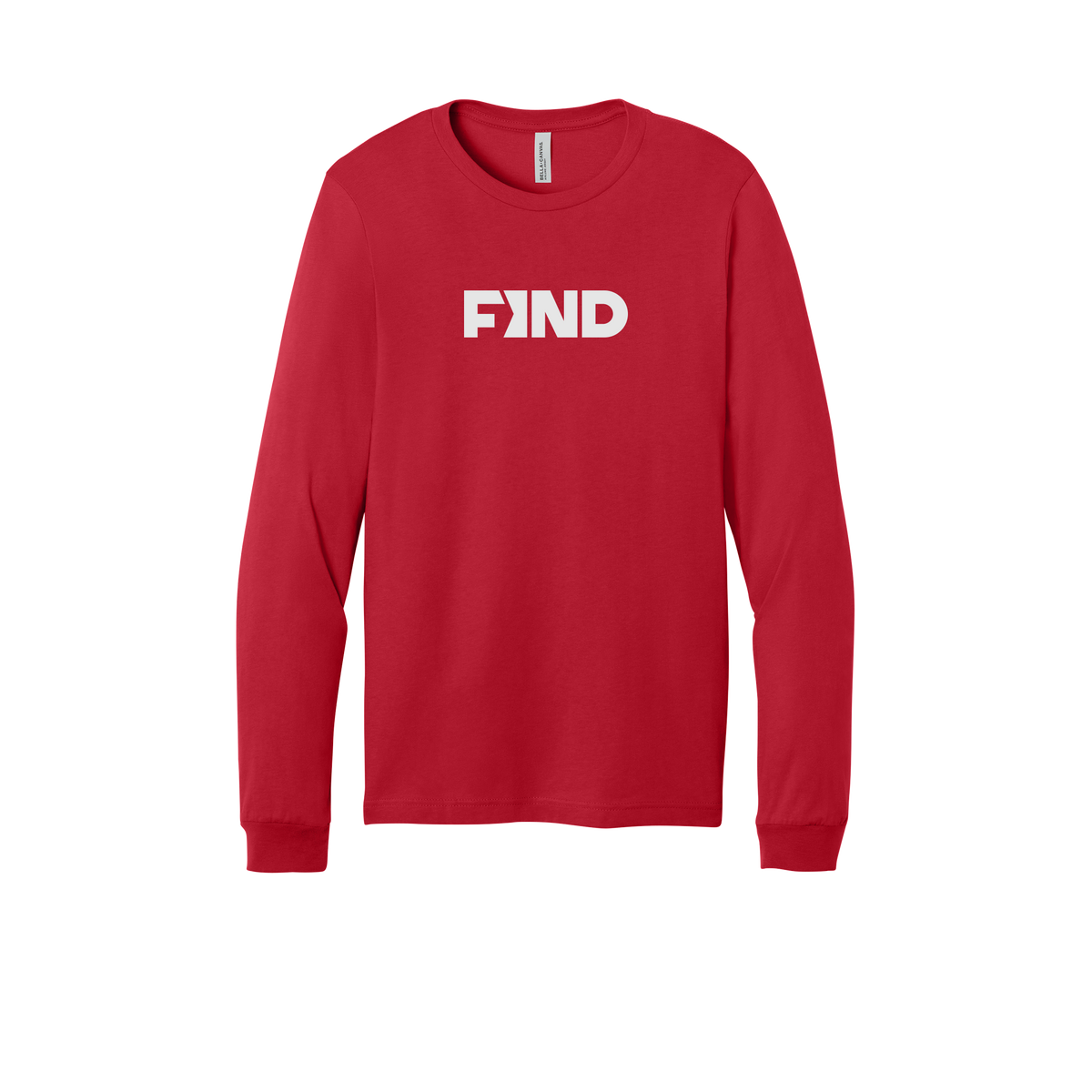 findrealestate-all-season-long-sleeve-tee-dtf-front-3501-red-flat-front